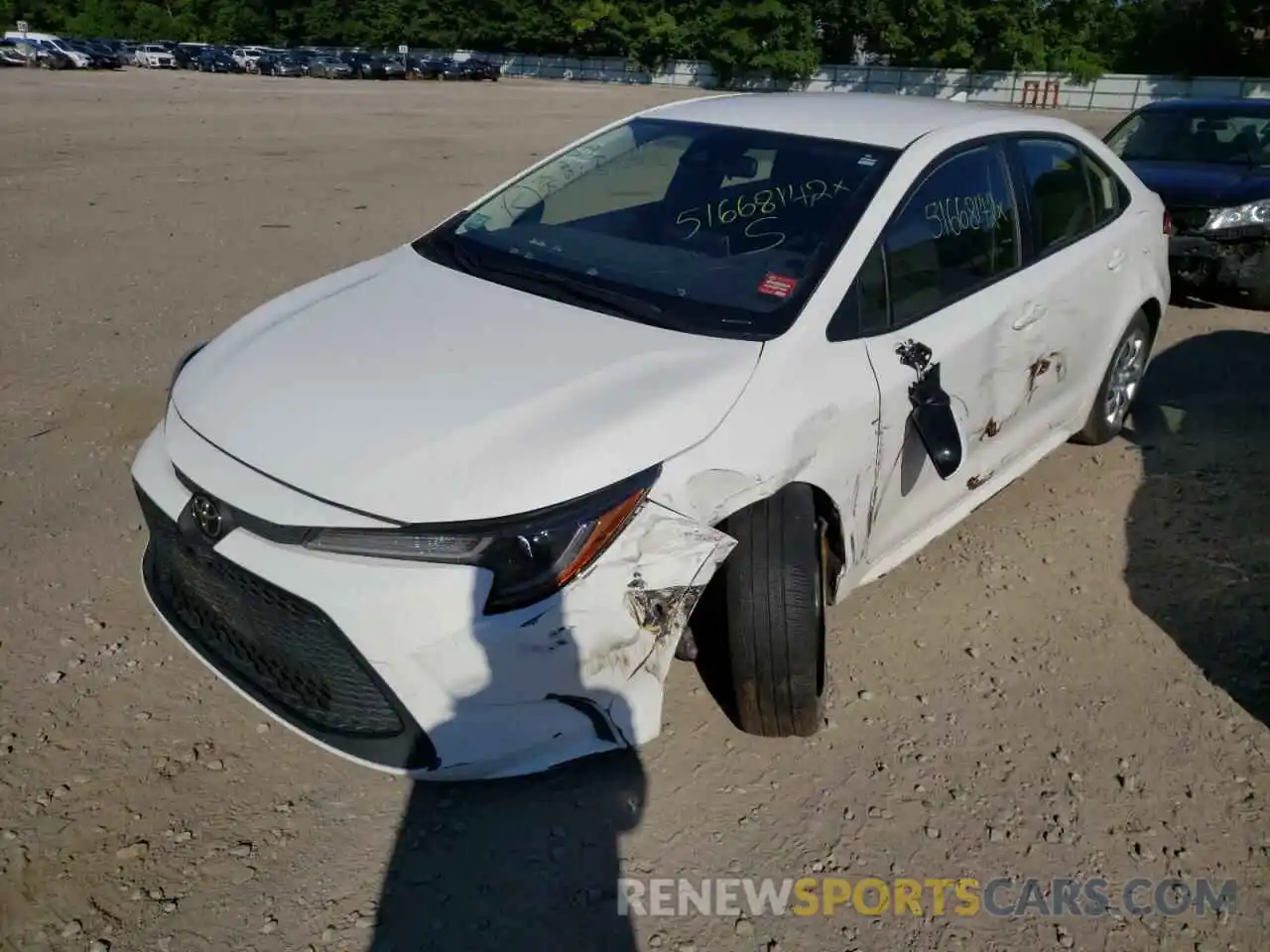 2 Photograph of a damaged car JTDEPMAE6MJ144610 TOYOTA COROLLA 2021