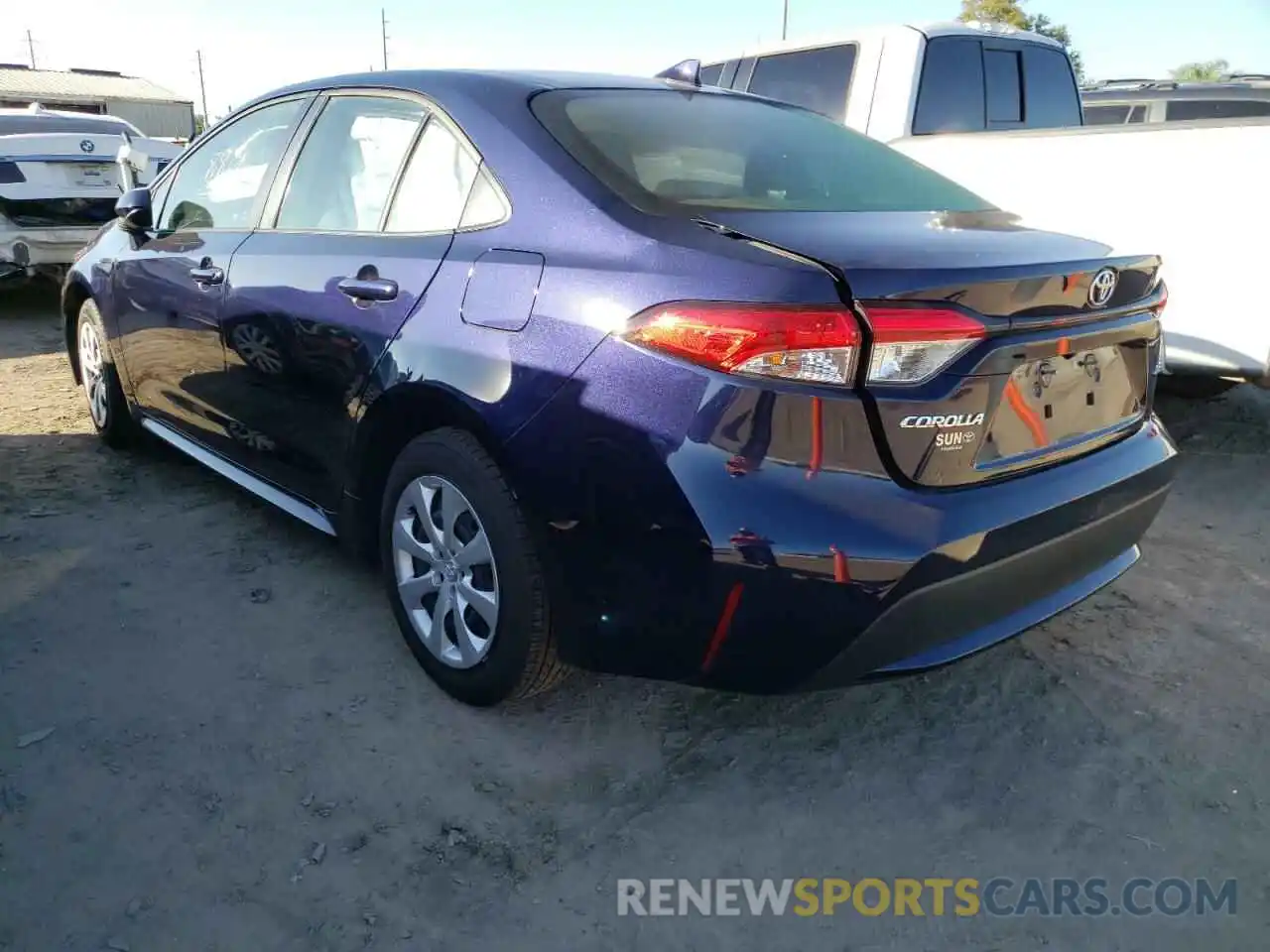 3 Photograph of a damaged car JTDEPMAE6MJ144686 TOYOTA COROLLA 2021