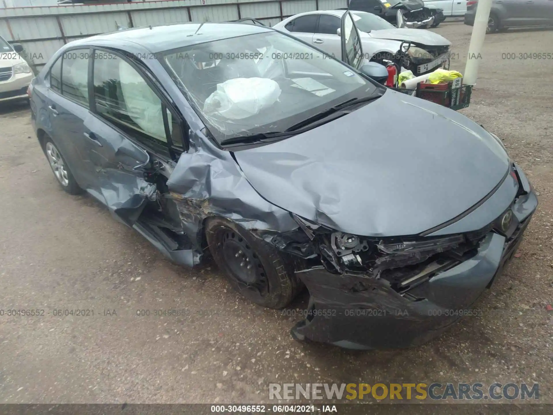 1 Photograph of a damaged car JTDEPMAE6MJ146163 TOYOTA COROLLA 2021