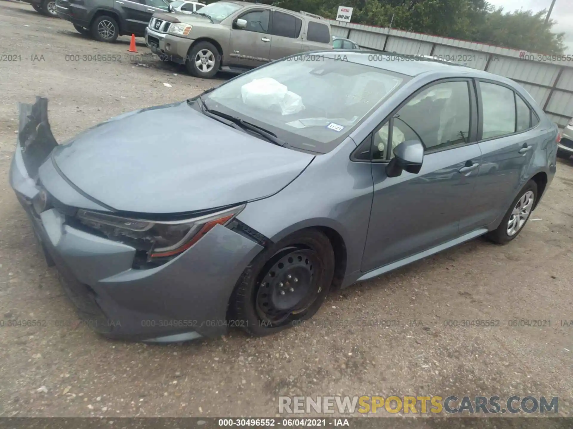 2 Photograph of a damaged car JTDEPMAE6MJ146163 TOYOTA COROLLA 2021