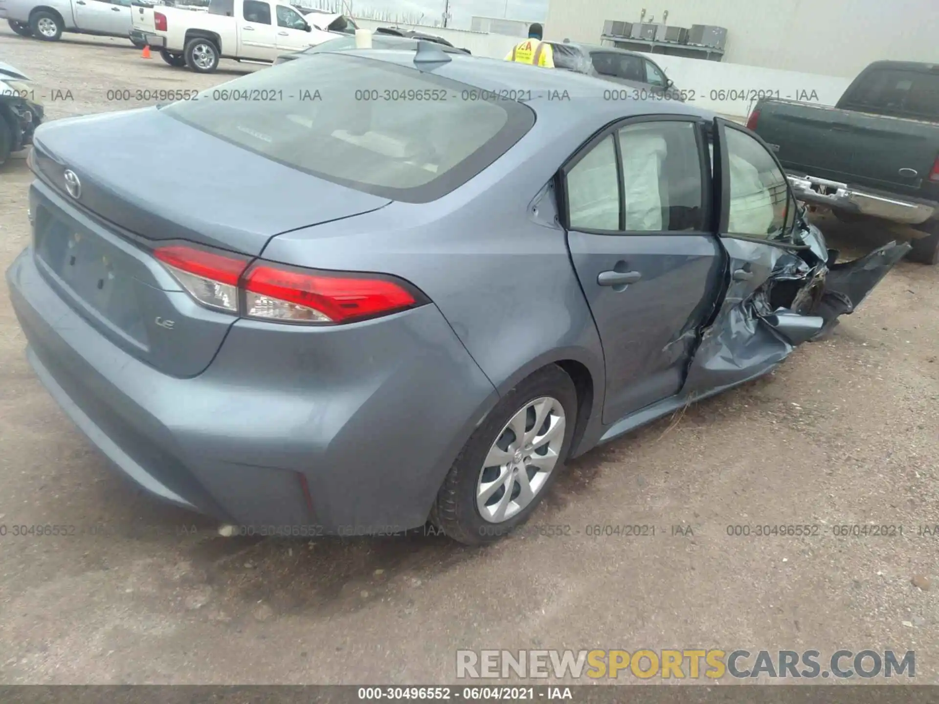 4 Photograph of a damaged car JTDEPMAE6MJ146163 TOYOTA COROLLA 2021