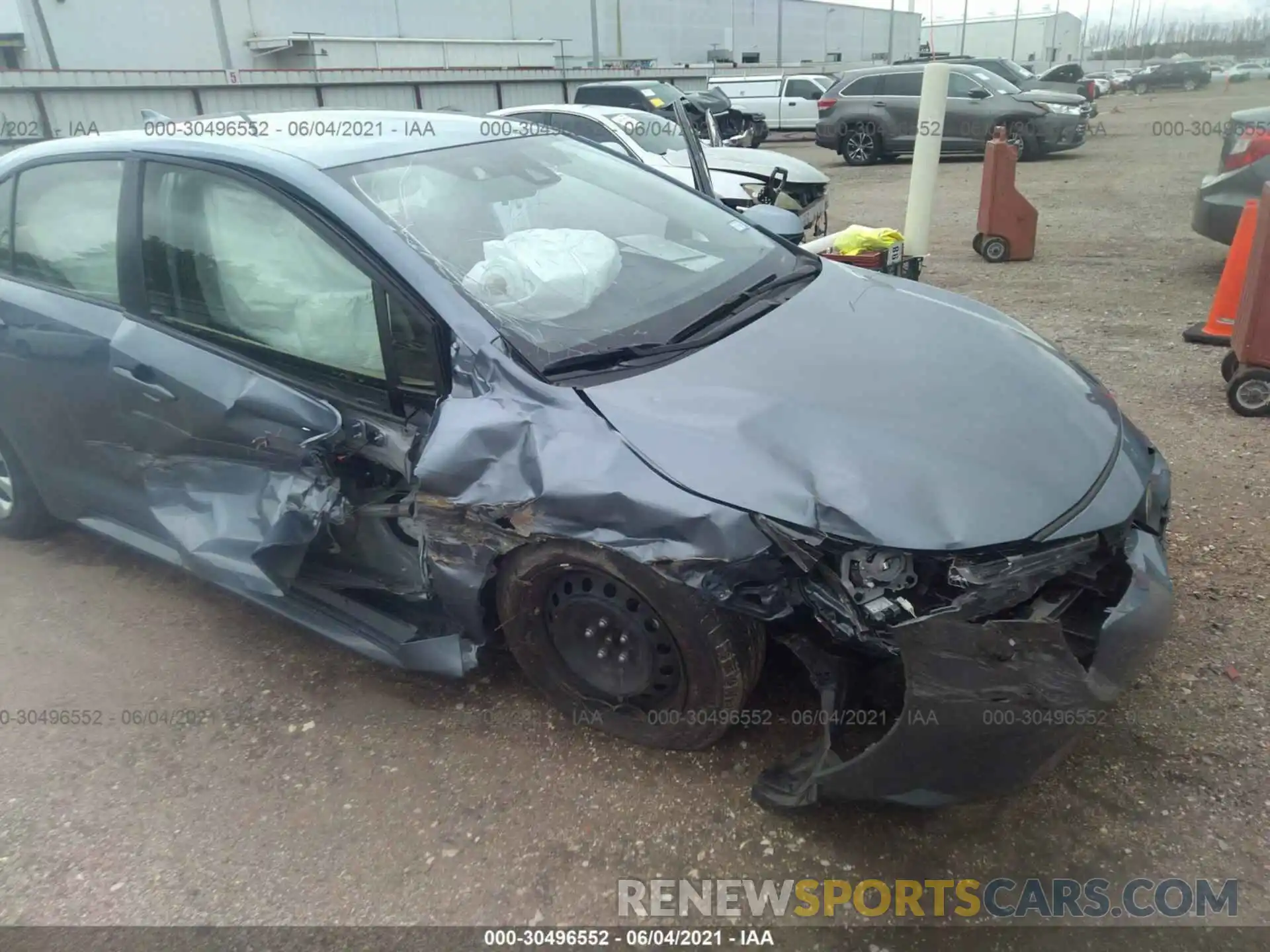 6 Photograph of a damaged car JTDEPMAE6MJ146163 TOYOTA COROLLA 2021