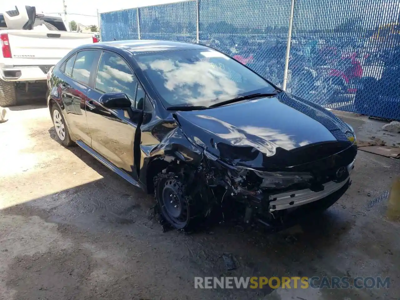 1 Photograph of a damaged car JTDEPMAE6MJ147104 TOYOTA COROLLA 2021