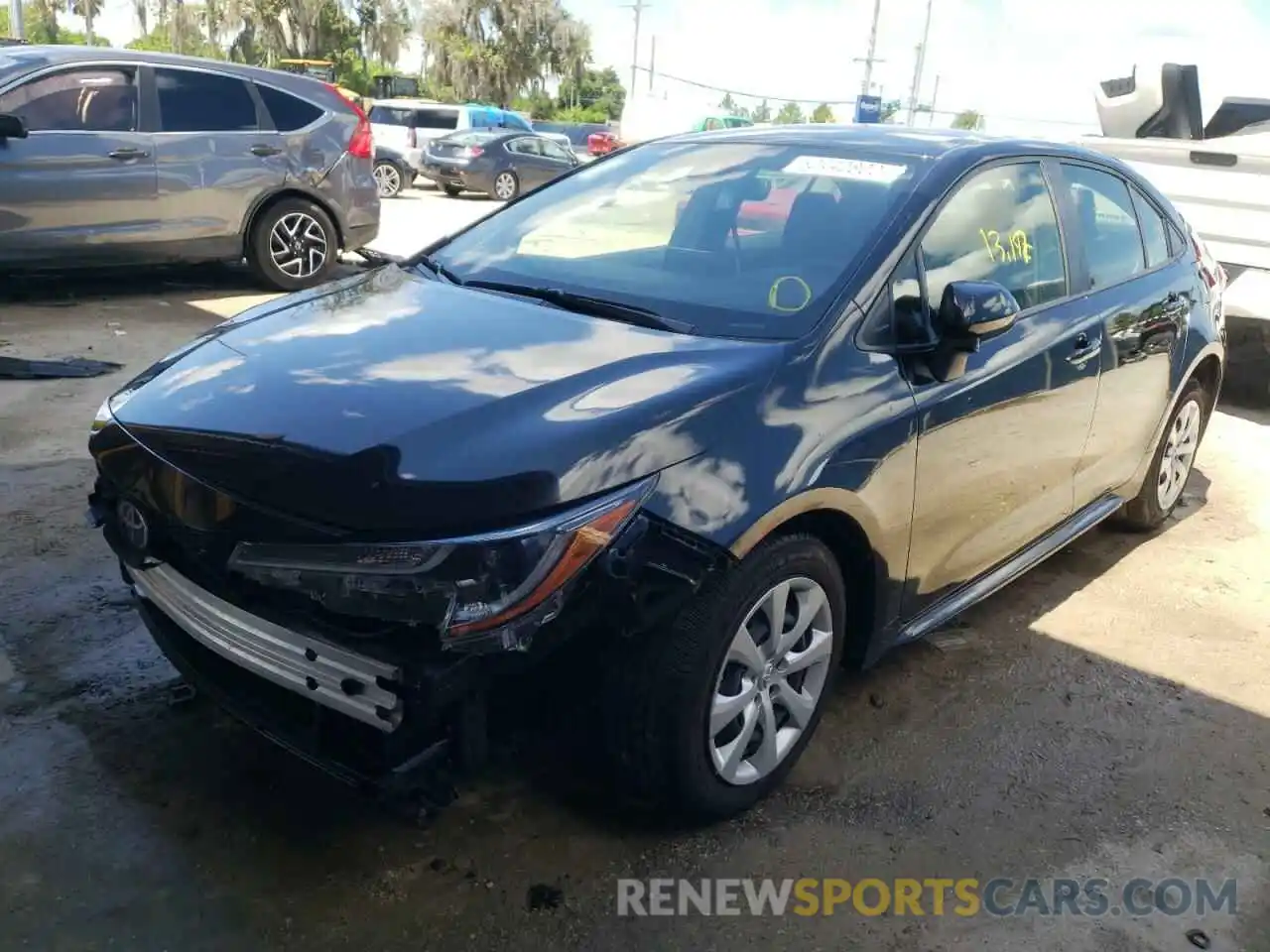 2 Photograph of a damaged car JTDEPMAE6MJ147104 TOYOTA COROLLA 2021