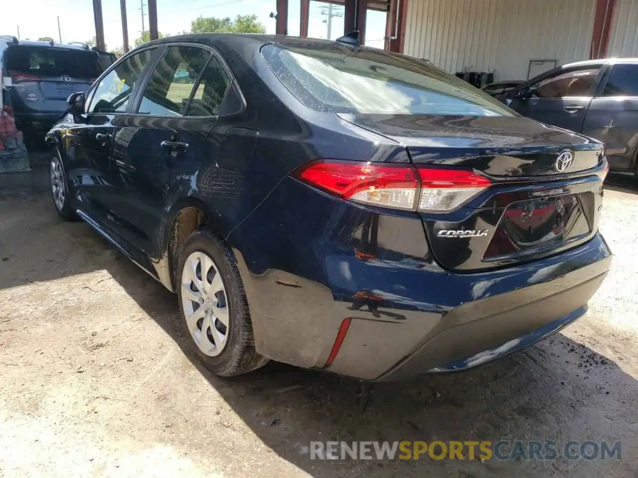 3 Photograph of a damaged car JTDEPMAE6MJ147104 TOYOTA COROLLA 2021