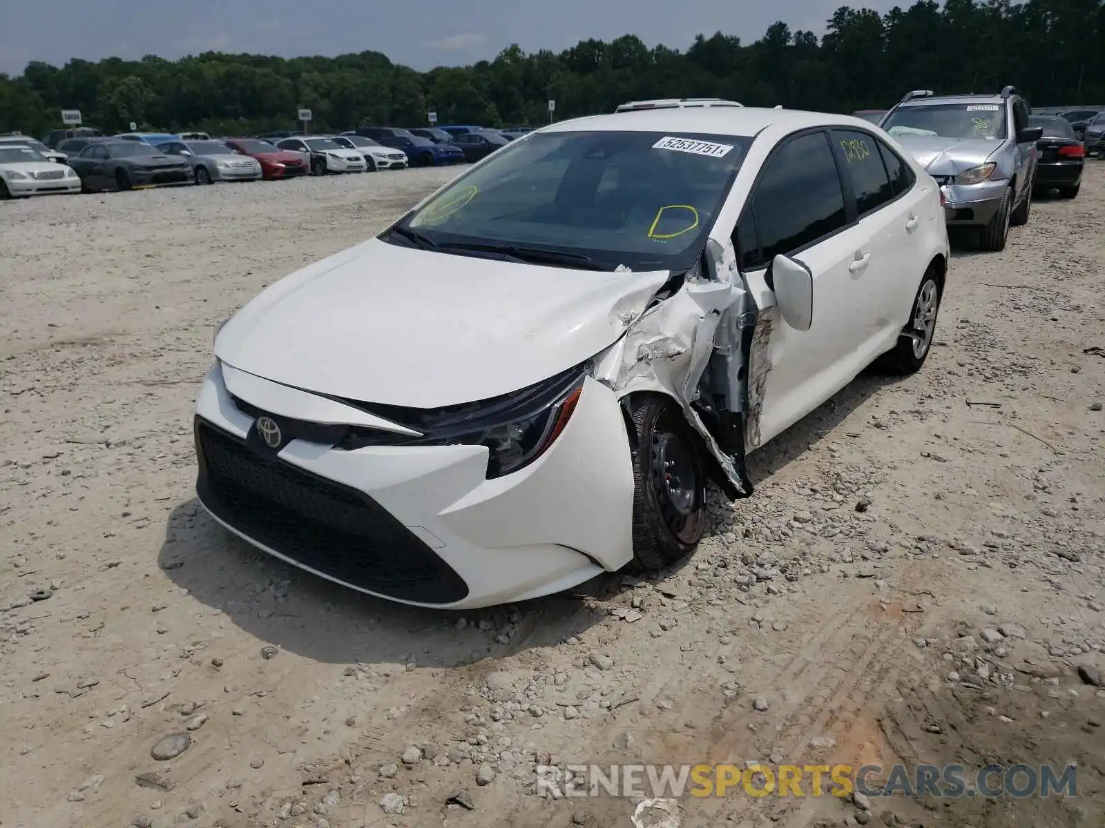 2 Photograph of a damaged car JTDEPMAE6MJ147457 TOYOTA COROLLA 2021