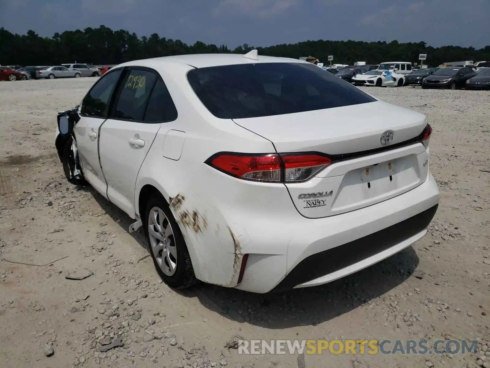 3 Photograph of a damaged car JTDEPMAE6MJ147457 TOYOTA COROLLA 2021