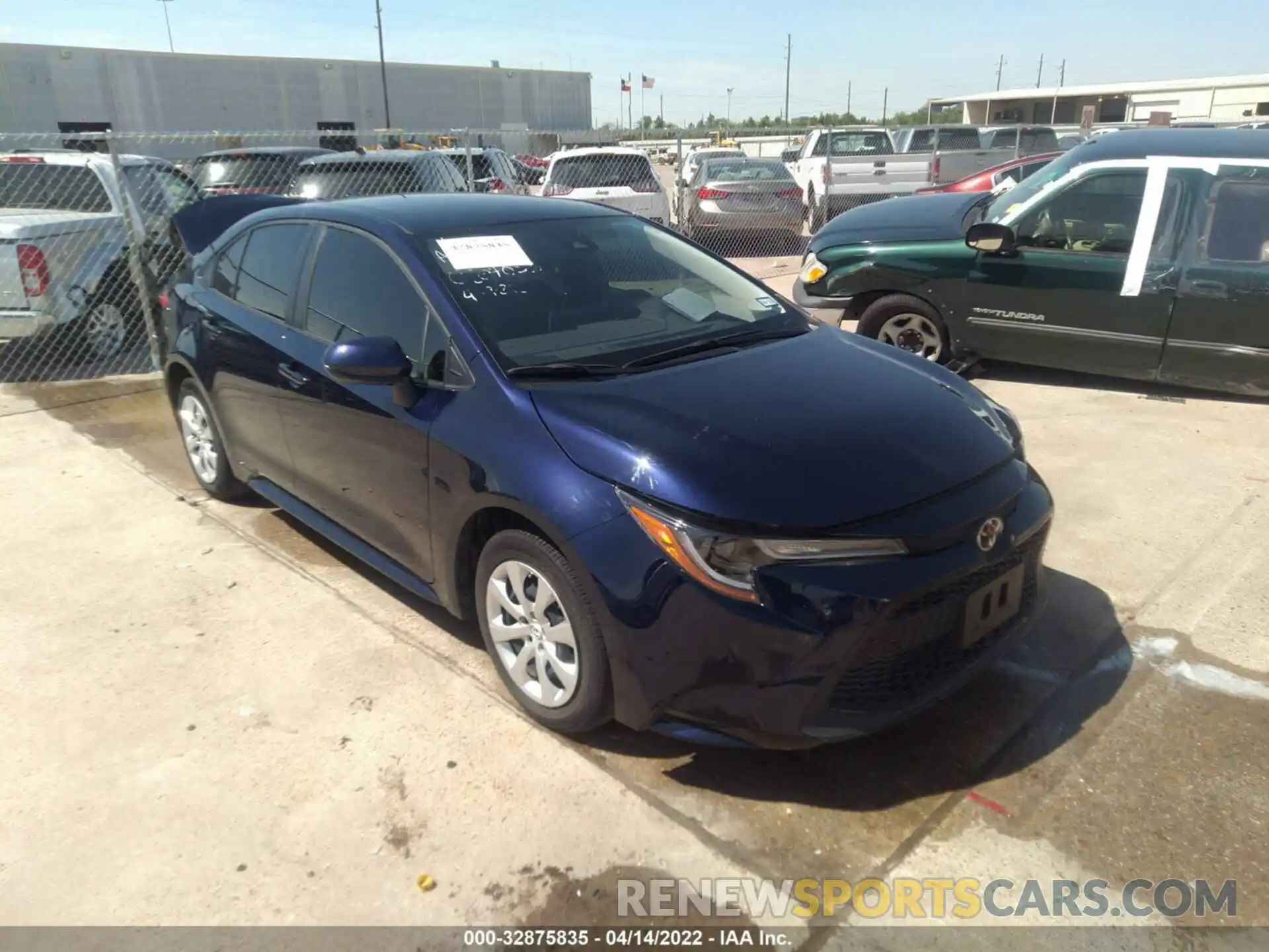 1 Photograph of a damaged car JTDEPMAE6MJ147541 TOYOTA COROLLA 2021