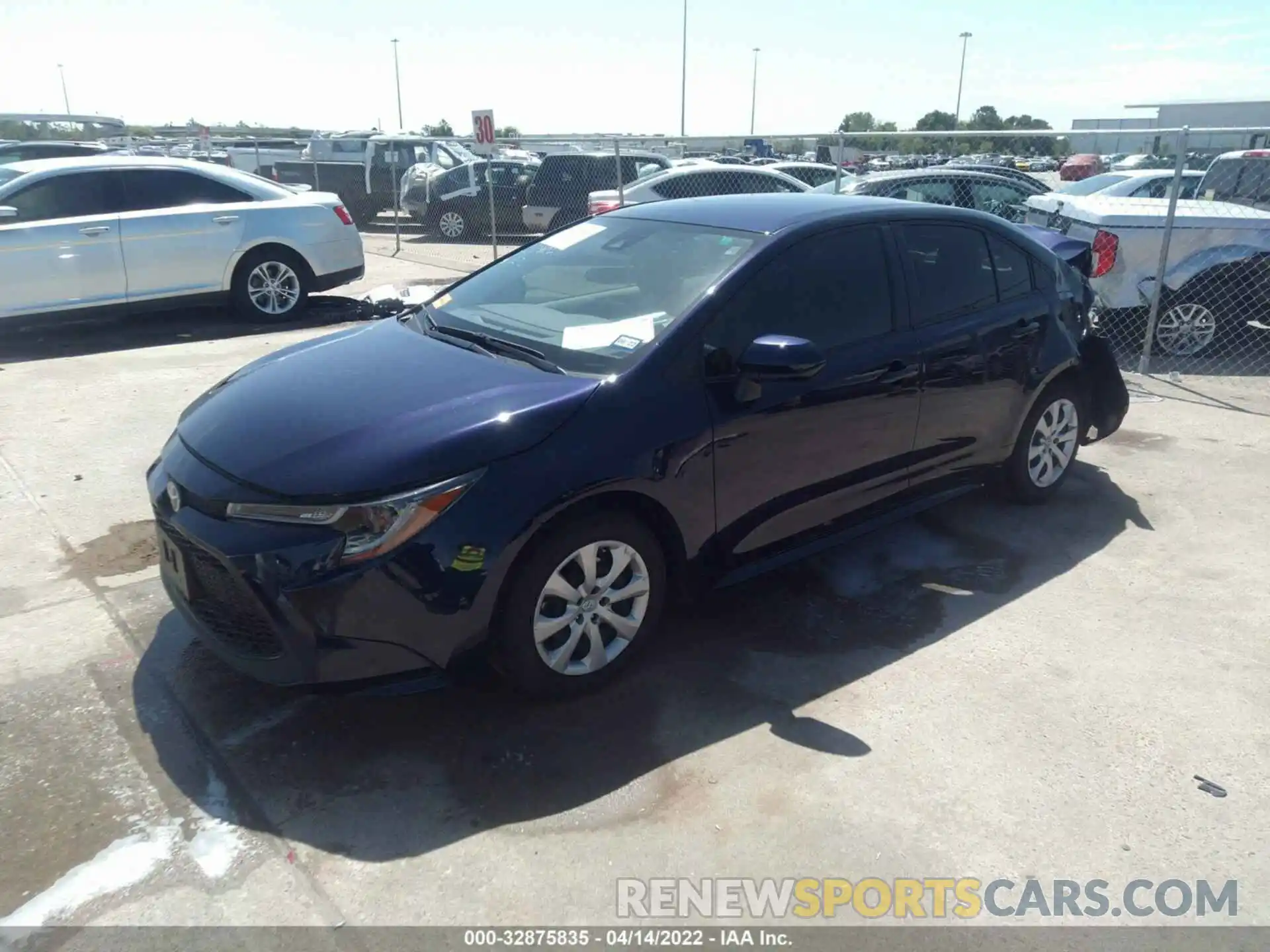 2 Photograph of a damaged car JTDEPMAE6MJ147541 TOYOTA COROLLA 2021