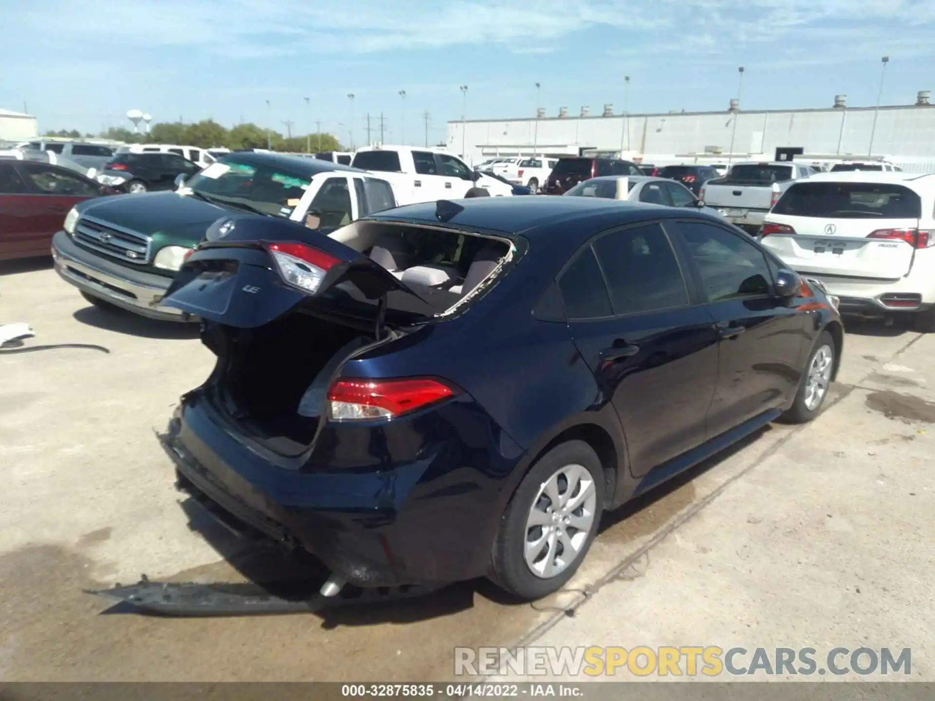 4 Photograph of a damaged car JTDEPMAE6MJ147541 TOYOTA COROLLA 2021