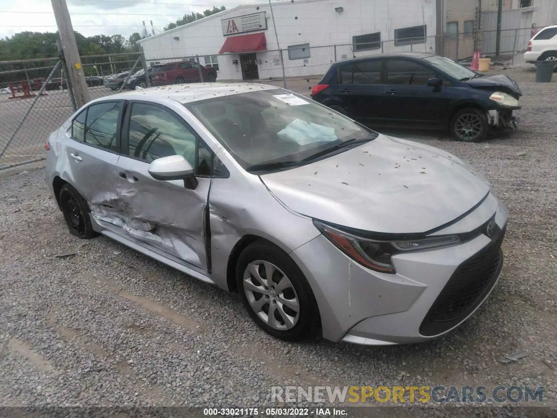 1 Photograph of a damaged car JTDEPMAE6MJ147605 TOYOTA COROLLA 2021