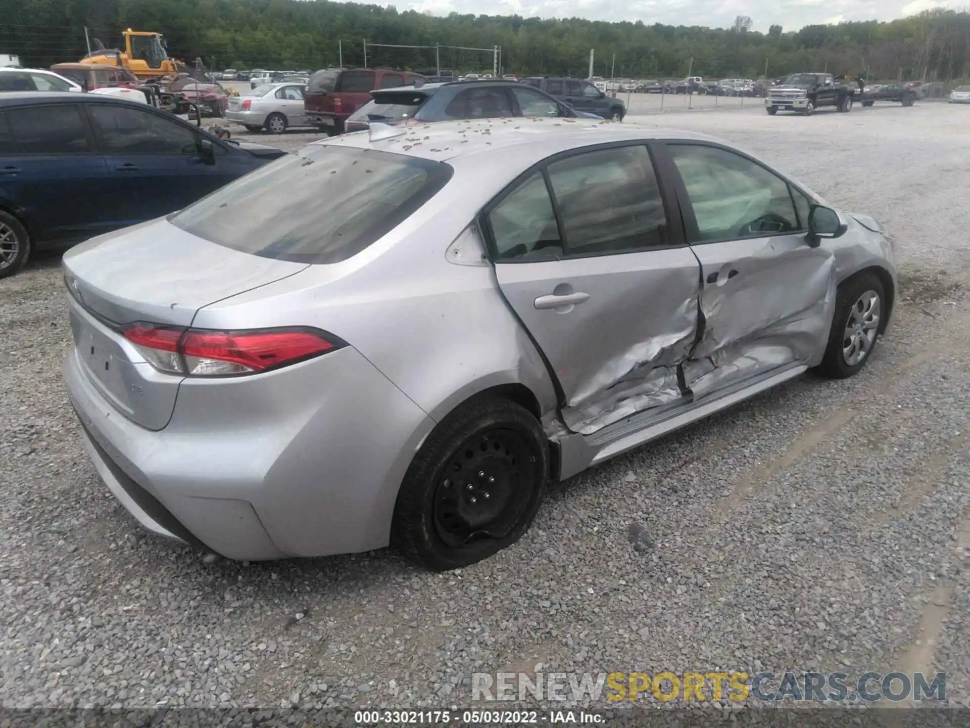 4 Photograph of a damaged car JTDEPMAE6MJ147605 TOYOTA COROLLA 2021