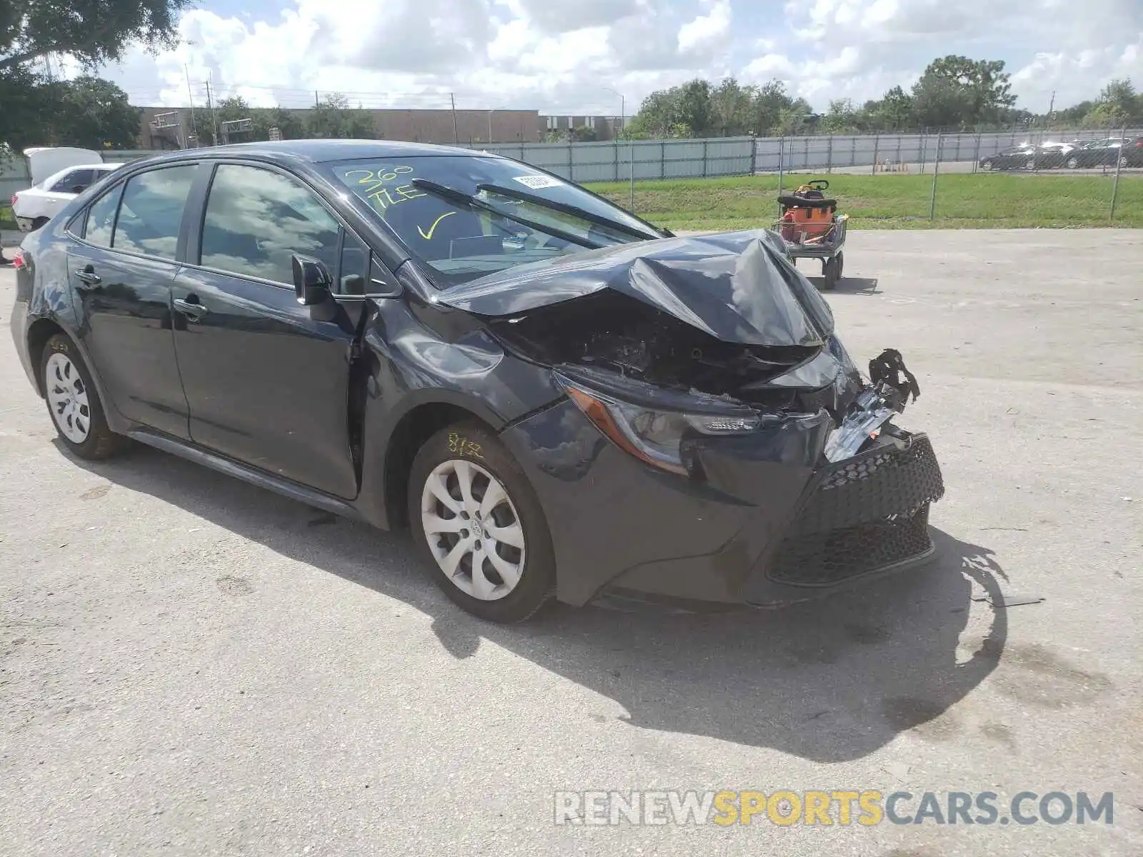 1 Photograph of a damaged car JTDEPMAE6MJ149449 TOYOTA COROLLA 2021