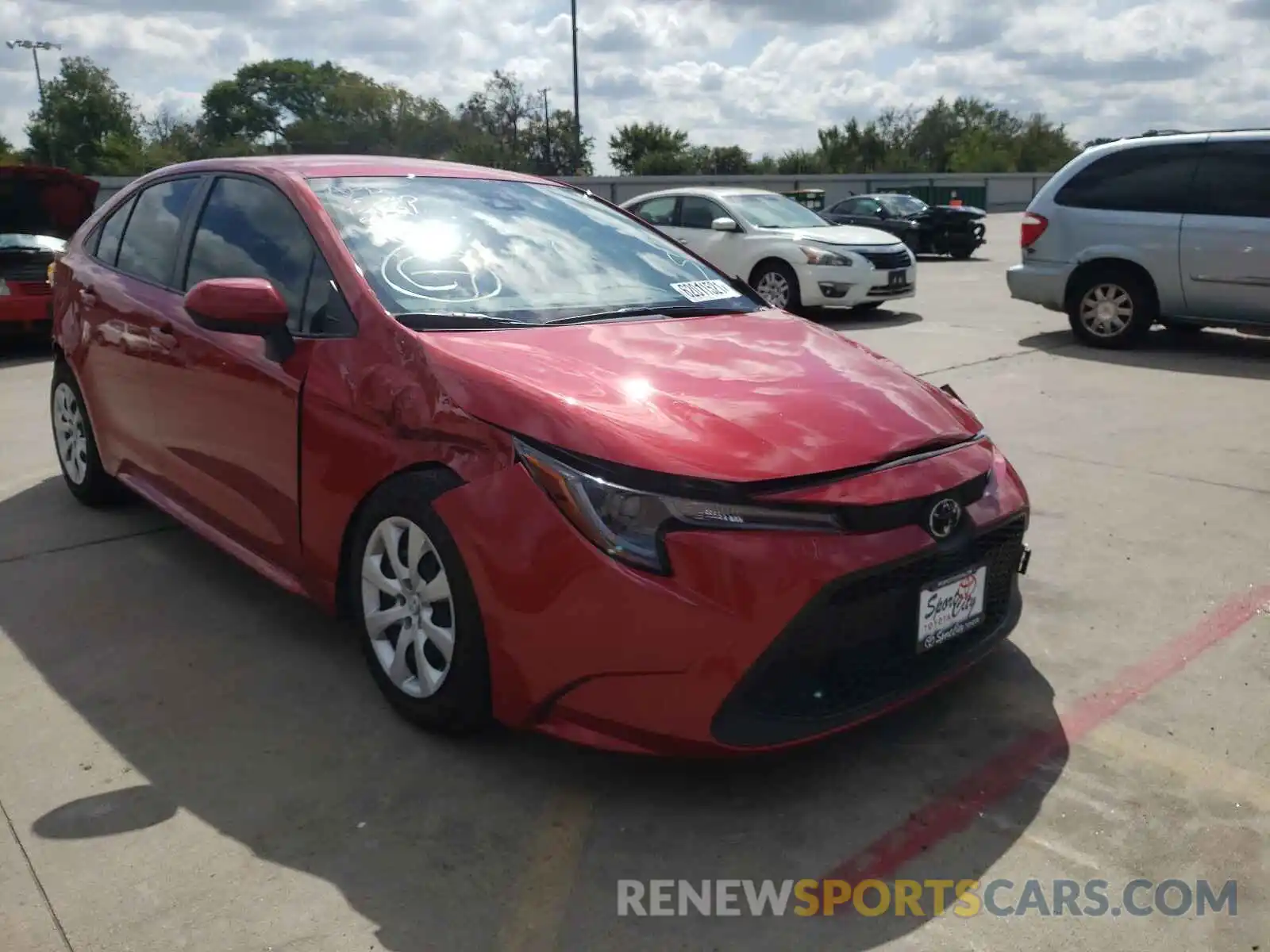 1 Photograph of a damaged car JTDEPMAE6MJ149953 TOYOTA COROLLA 2021