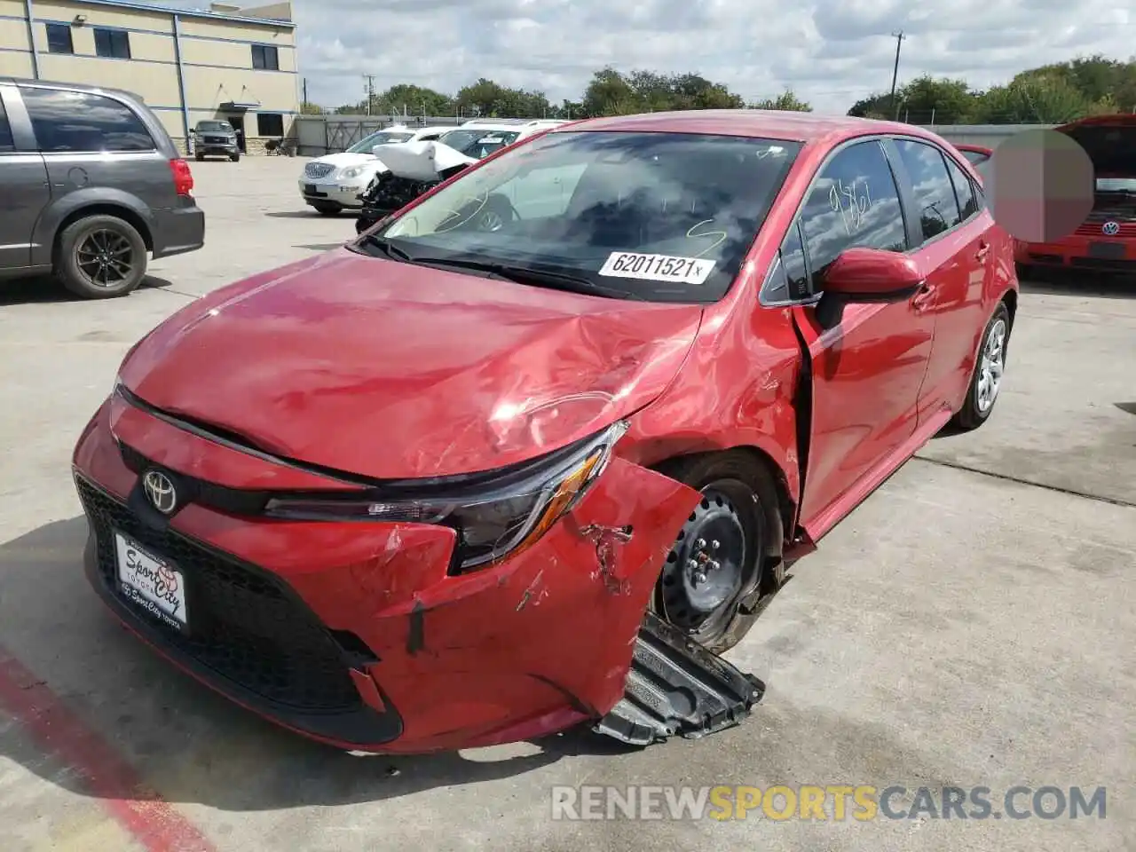 2 Photograph of a damaged car JTDEPMAE6MJ149953 TOYOTA COROLLA 2021