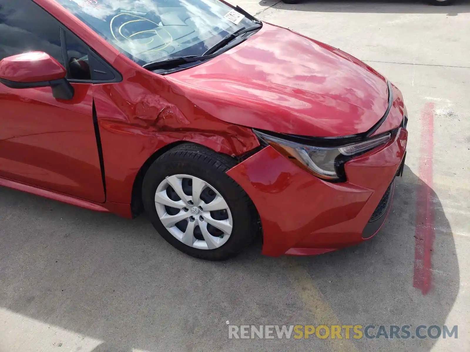 9 Photograph of a damaged car JTDEPMAE6MJ149953 TOYOTA COROLLA 2021