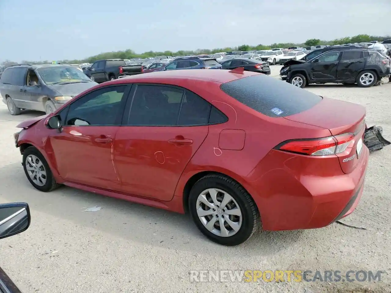 2 Photograph of a damaged car JTDEPMAE6MJ151489 TOYOTA COROLLA 2021