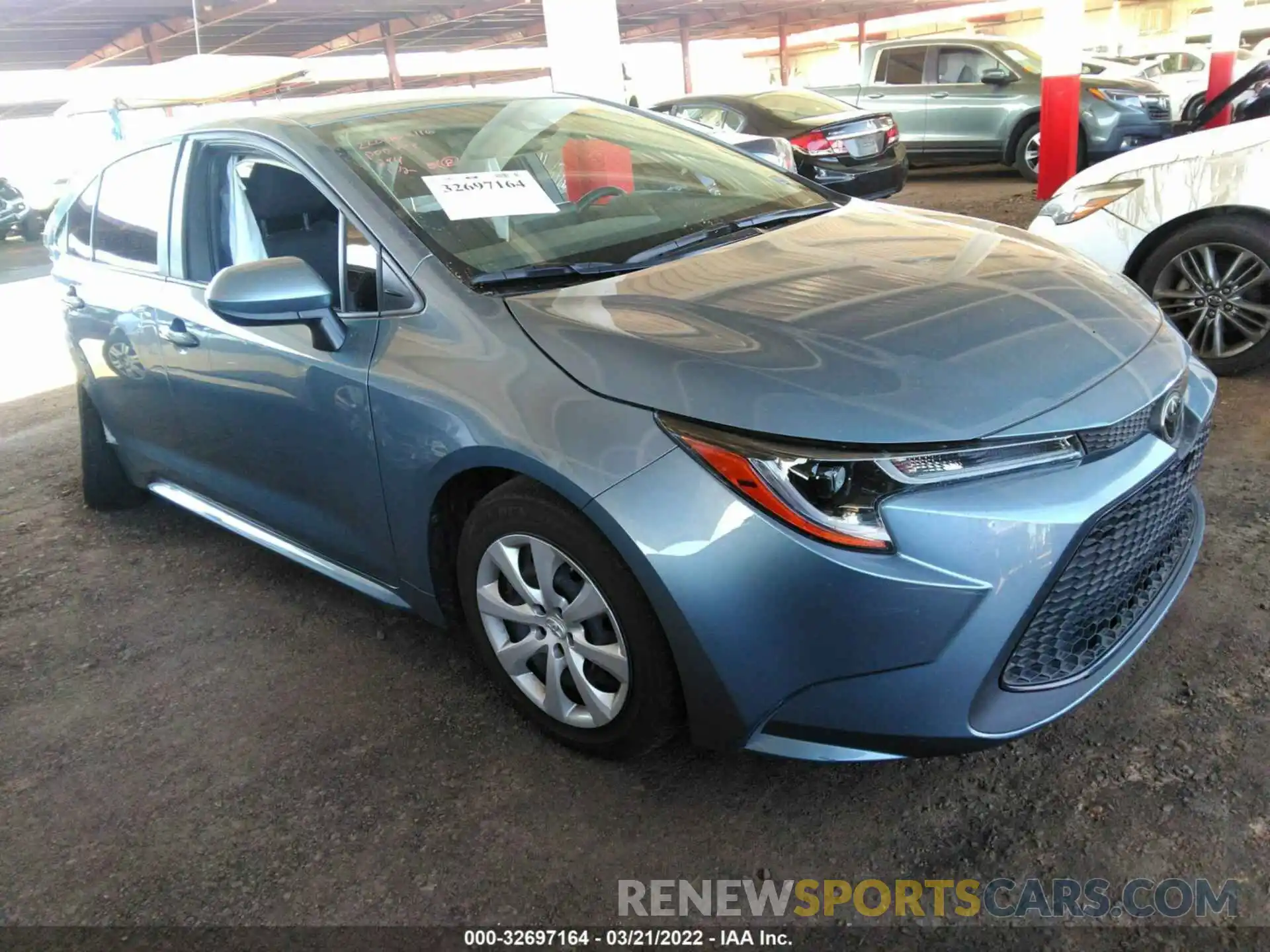 1 Photograph of a damaged car JTDEPMAE6MJ151606 TOYOTA COROLLA 2021