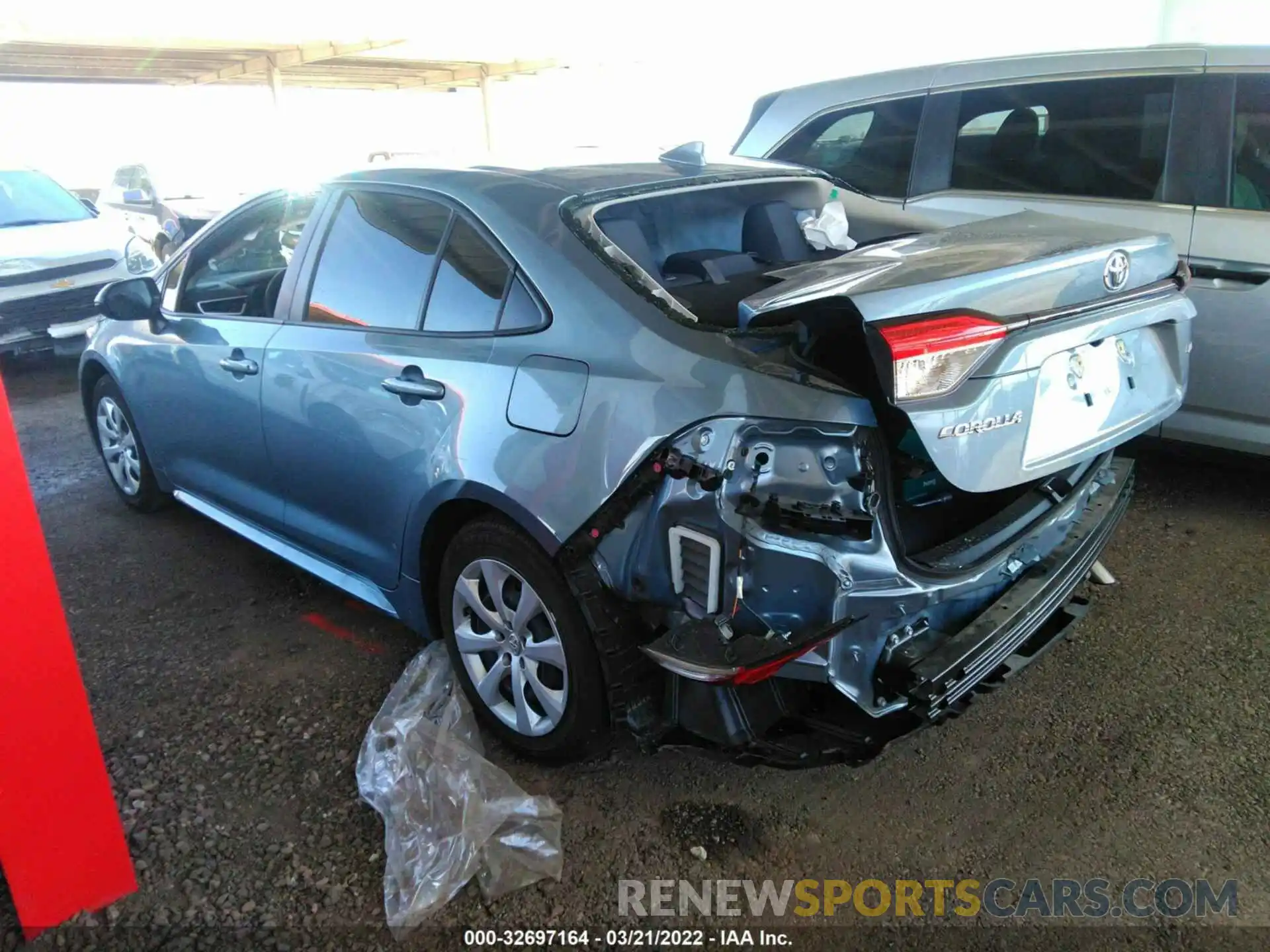 3 Photograph of a damaged car JTDEPMAE6MJ151606 TOYOTA COROLLA 2021