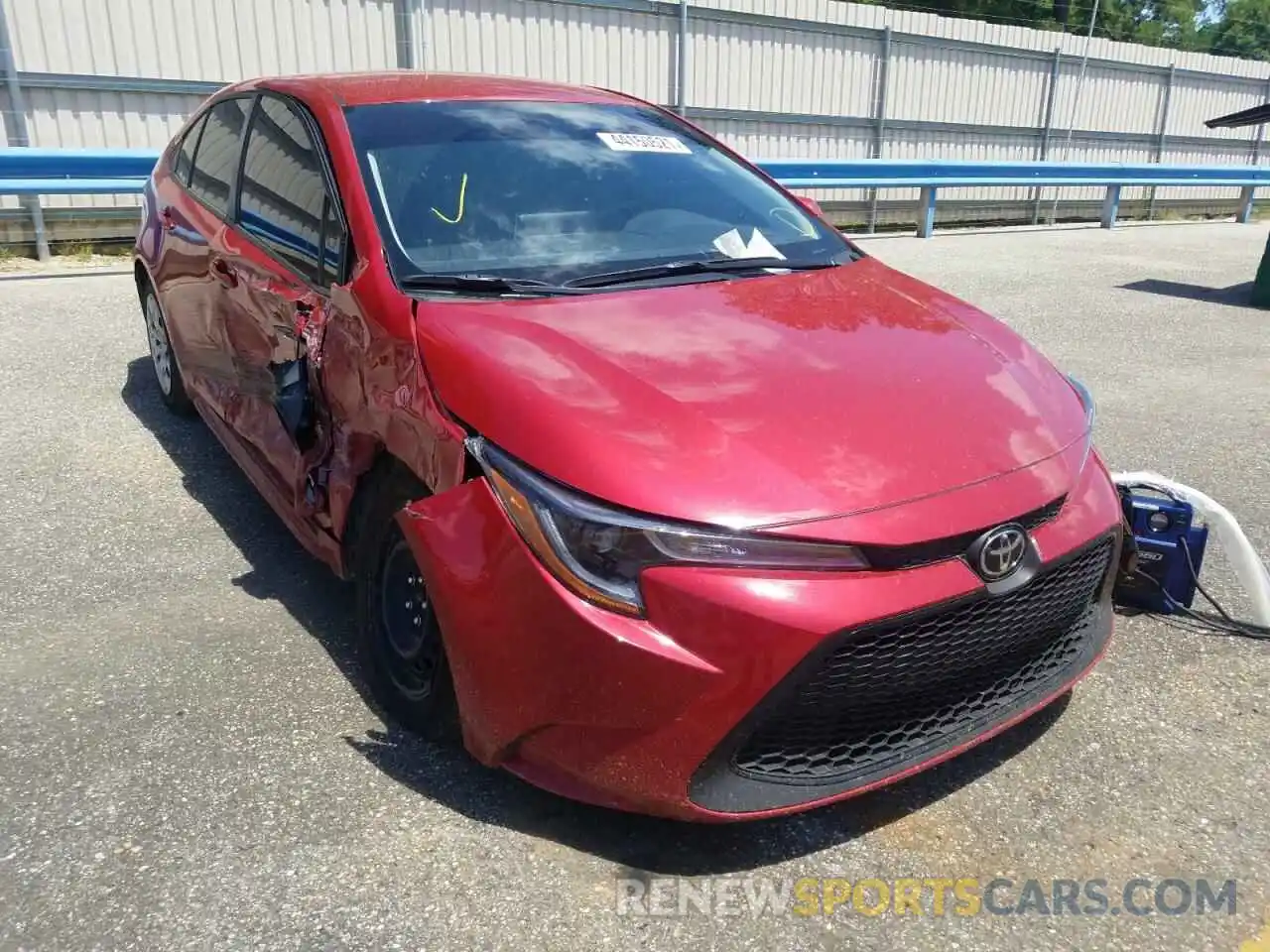 1 Photograph of a damaged car JTDEPMAE6MJ152836 TOYOTA COROLLA 2021