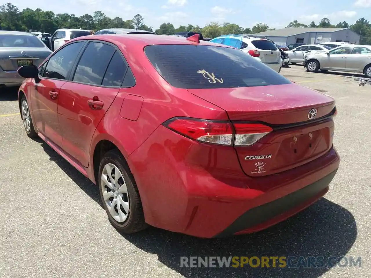 3 Photograph of a damaged car JTDEPMAE6MJ152836 TOYOTA COROLLA 2021