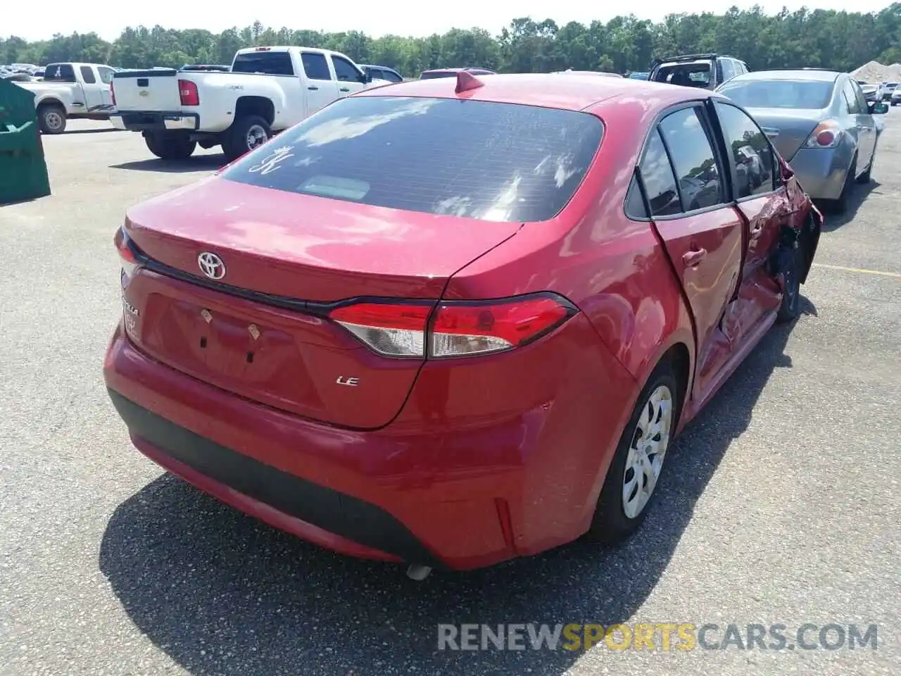 4 Photograph of a damaged car JTDEPMAE6MJ152836 TOYOTA COROLLA 2021