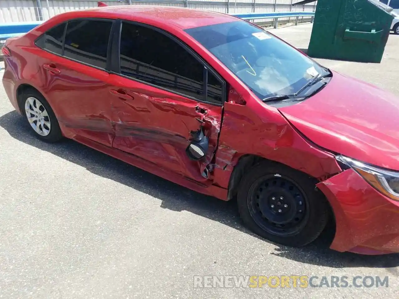 9 Photograph of a damaged car JTDEPMAE6MJ152836 TOYOTA COROLLA 2021