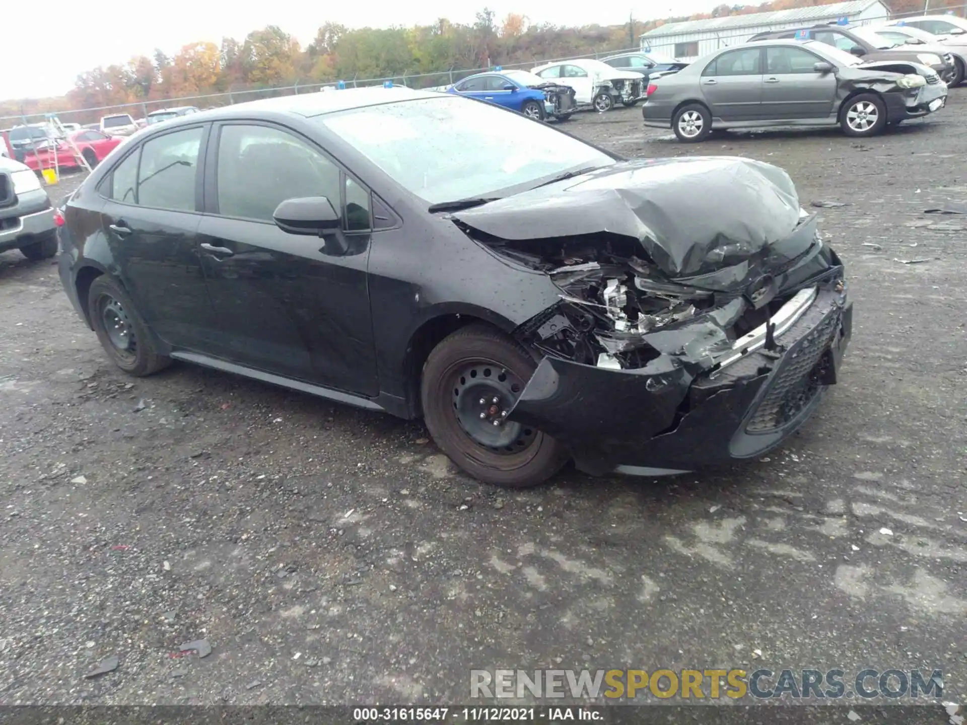 1 Photograph of a damaged car JTDEPMAE6MJ153310 TOYOTA COROLLA 2021