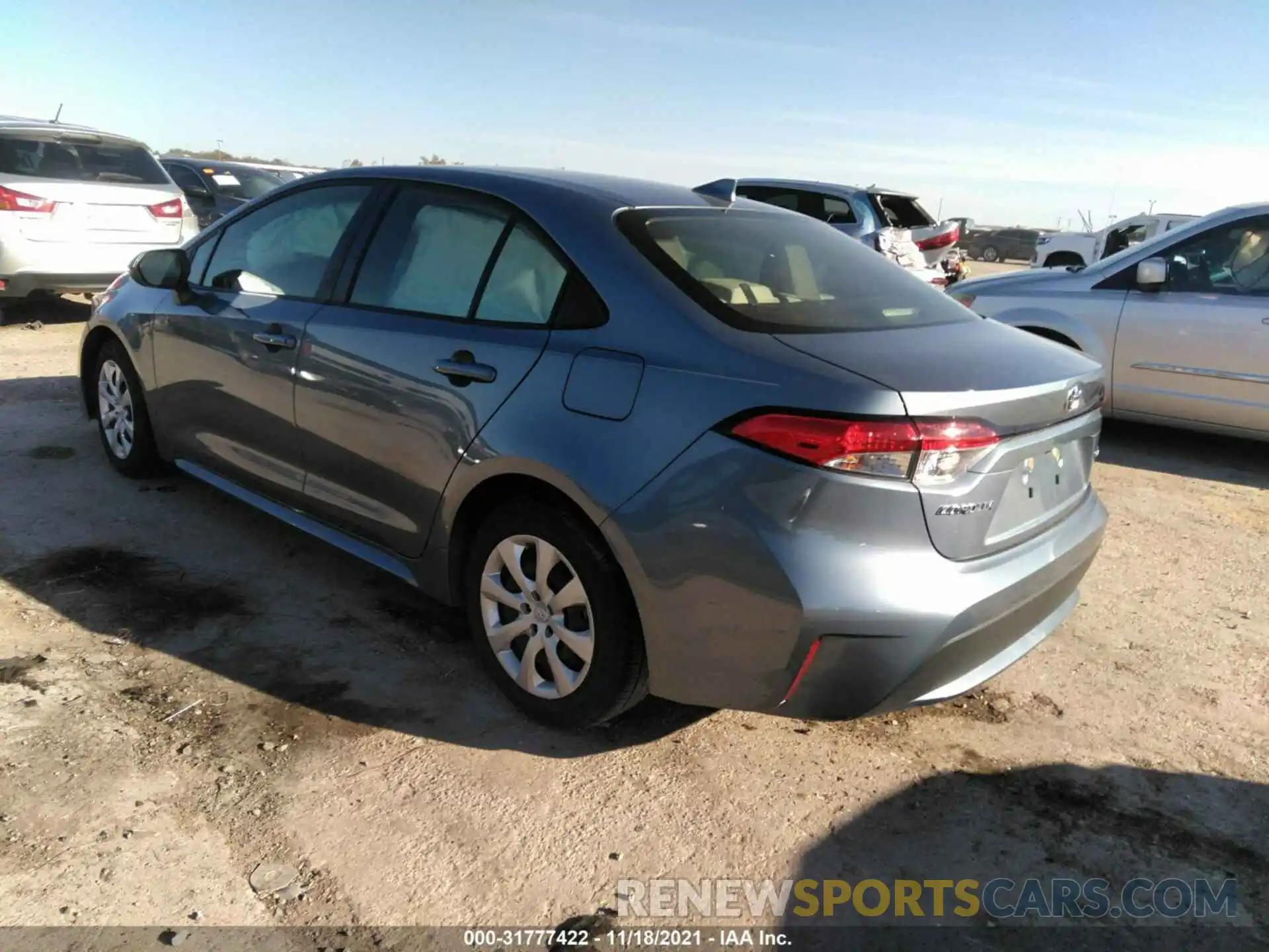 3 Photograph of a damaged car JTDEPMAE6MJ153937 TOYOTA COROLLA 2021