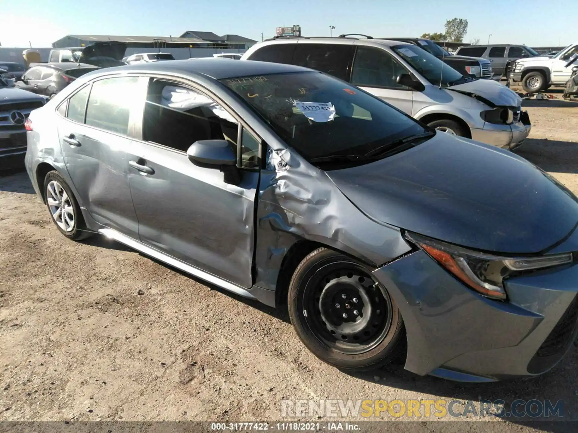 6 Photograph of a damaged car JTDEPMAE6MJ153937 TOYOTA COROLLA 2021