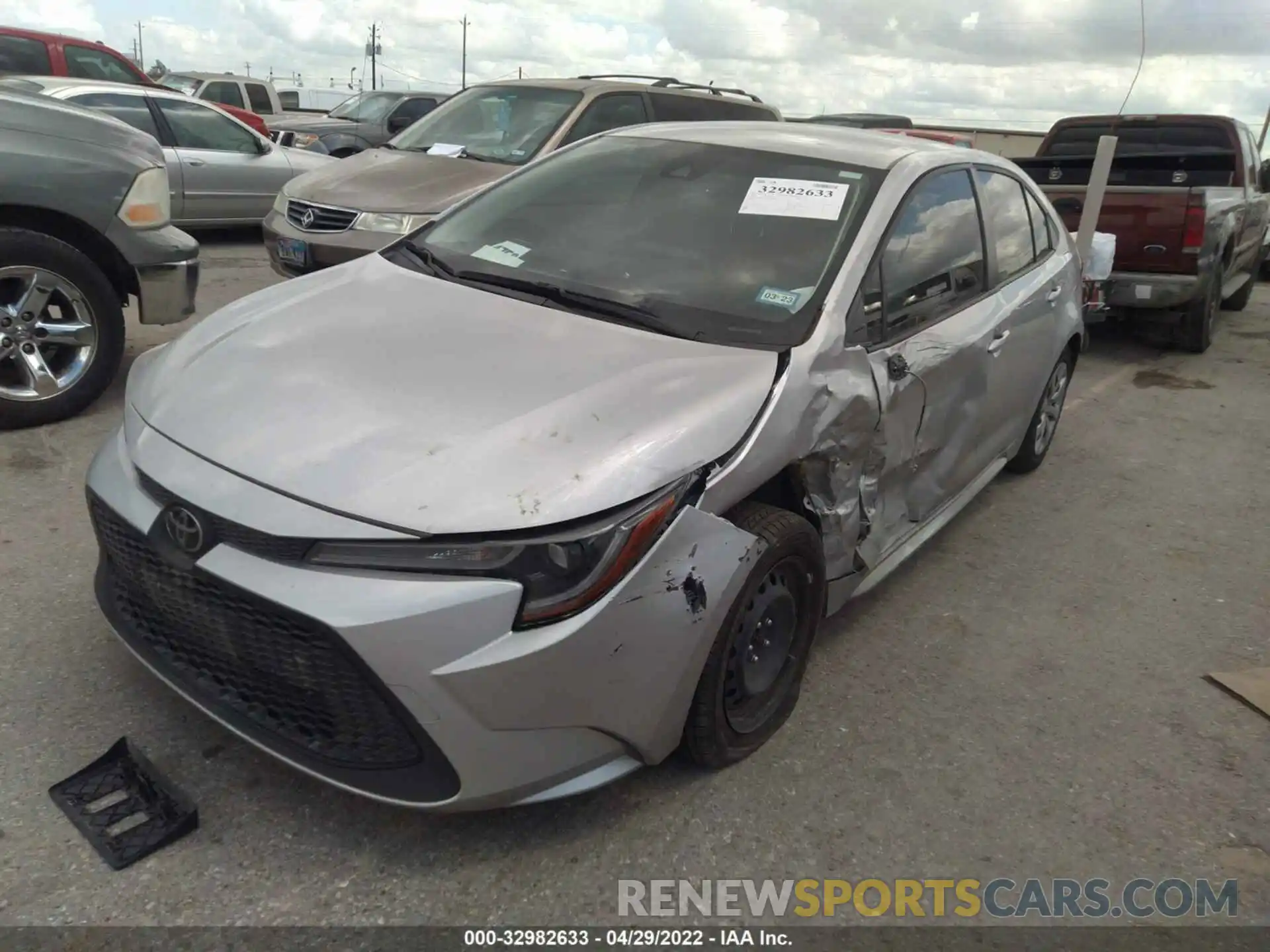 2 Photograph of a damaged car JTDEPMAE6MJ154960 TOYOTA COROLLA 2021