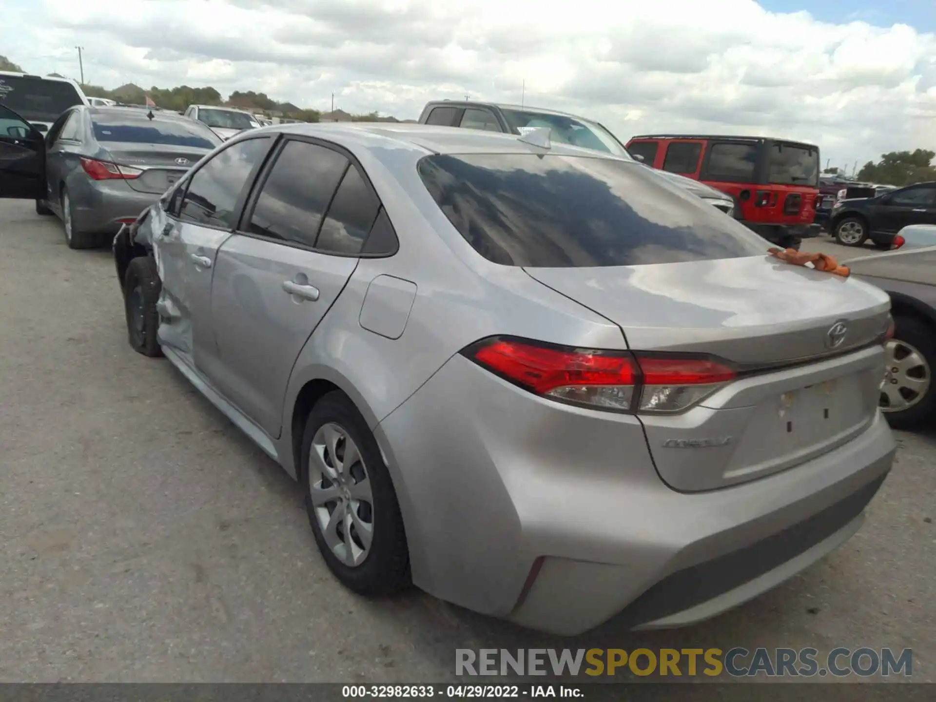 3 Photograph of a damaged car JTDEPMAE6MJ154960 TOYOTA COROLLA 2021