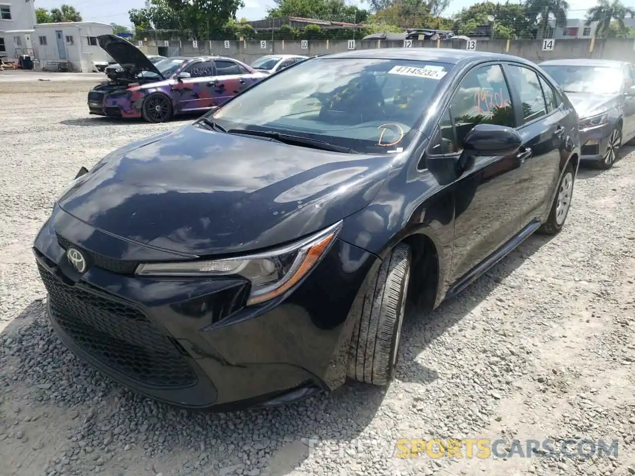 2 Photograph of a damaged car JTDEPMAE6MJ155249 TOYOTA COROLLA 2021