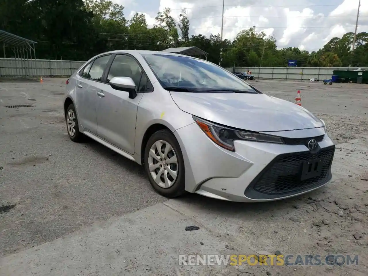 1 Photograph of a damaged car JTDEPMAE6MJ155266 TOYOTA COROLLA 2021