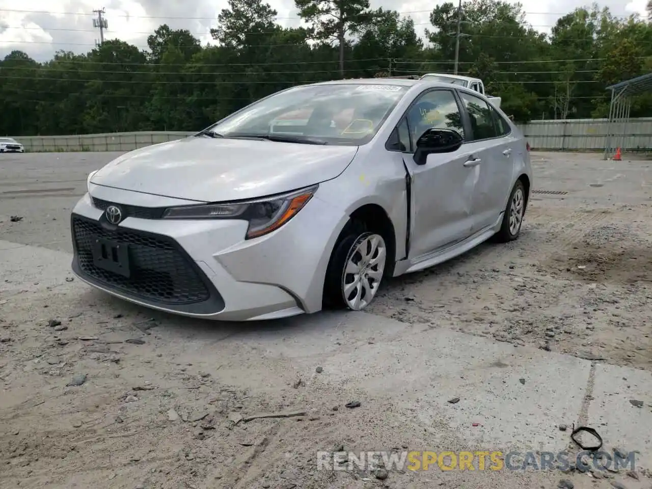 2 Photograph of a damaged car JTDEPMAE6MJ155266 TOYOTA COROLLA 2021