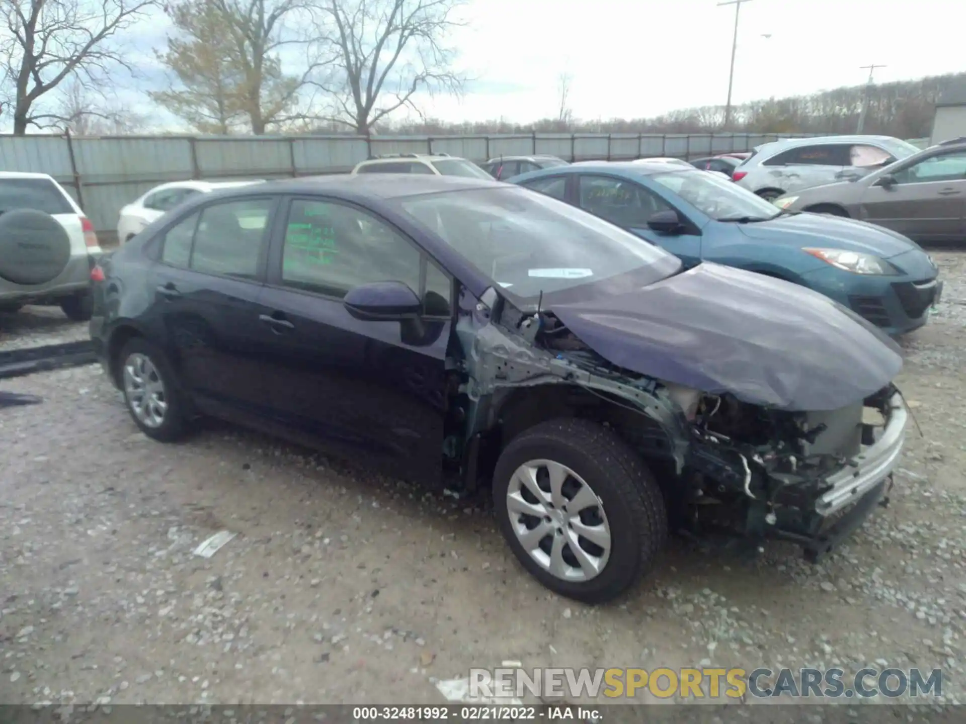 1 Photograph of a damaged car JTDEPMAE6MJ155302 TOYOTA COROLLA 2021