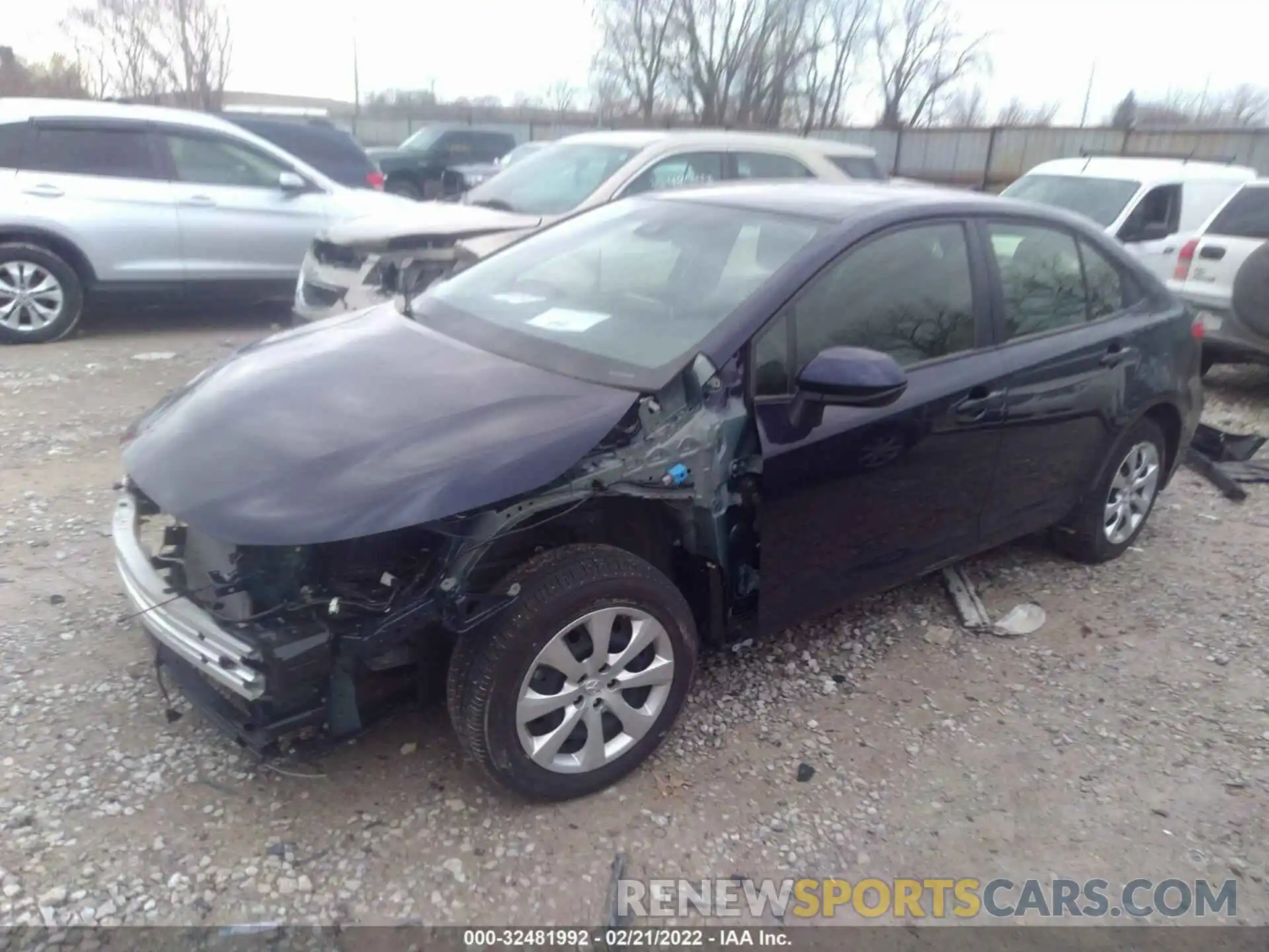 2 Photograph of a damaged car JTDEPMAE6MJ155302 TOYOTA COROLLA 2021