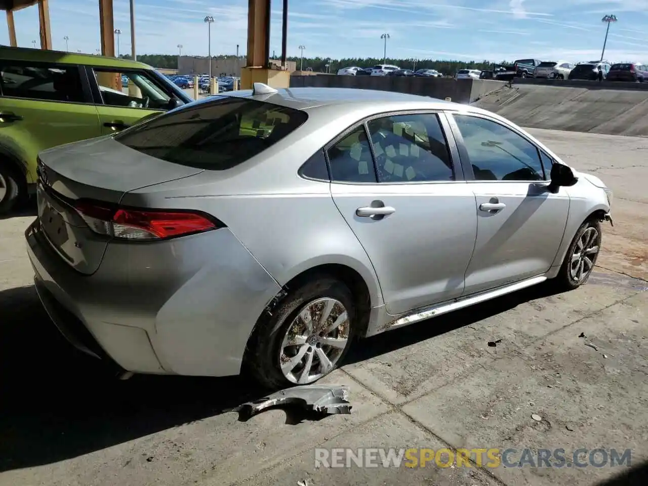 3 Photograph of a damaged car JTDEPMAE6MJ156482 TOYOTA COROLLA 2021