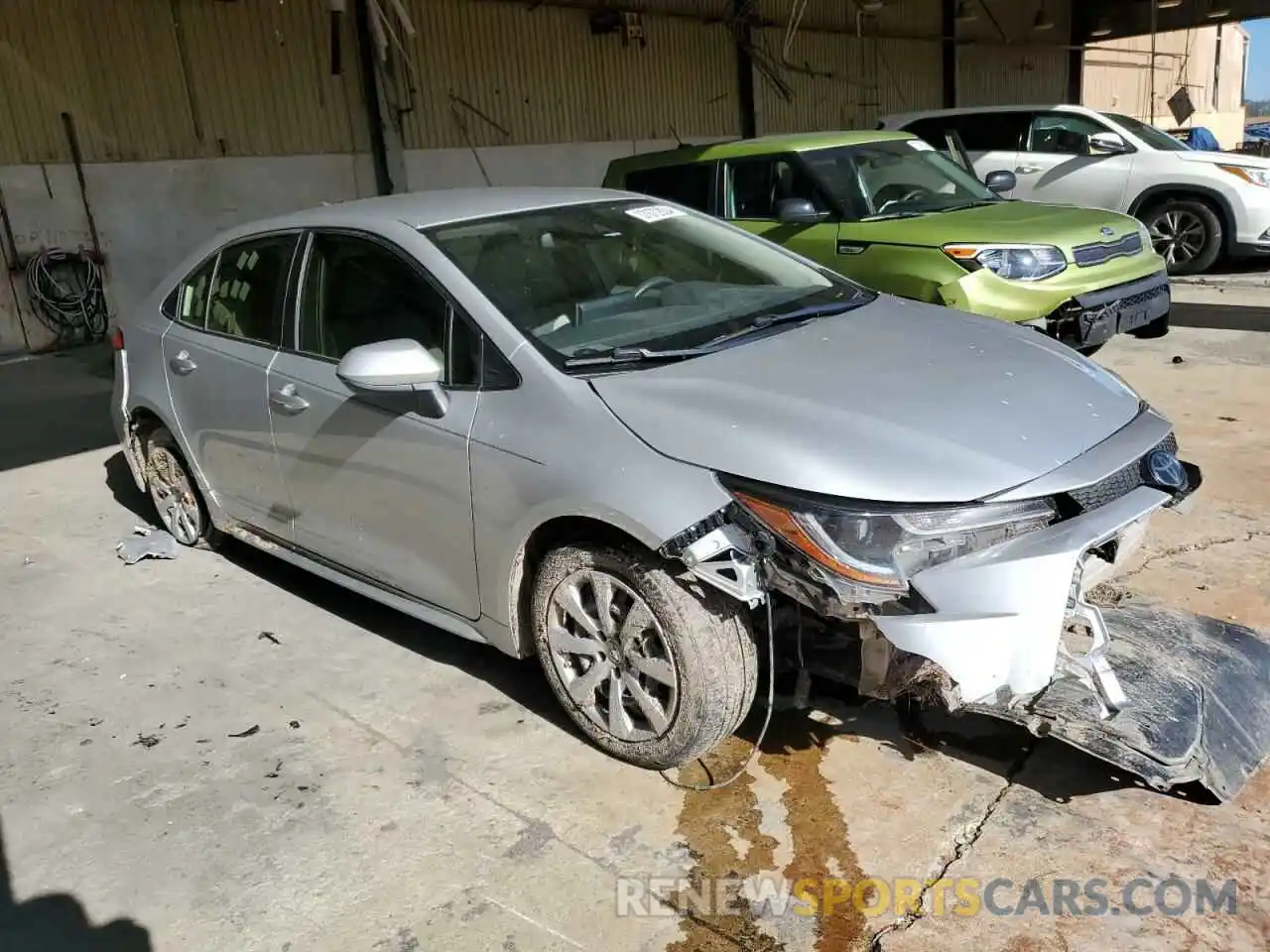 4 Photograph of a damaged car JTDEPMAE6MJ156482 TOYOTA COROLLA 2021