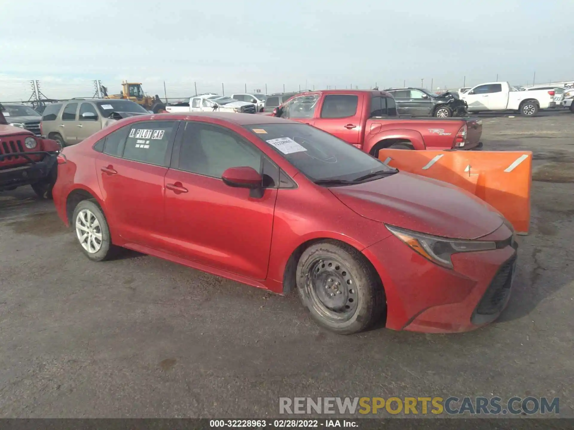 1 Photograph of a damaged car JTDEPMAE6MJ156532 TOYOTA COROLLA 2021