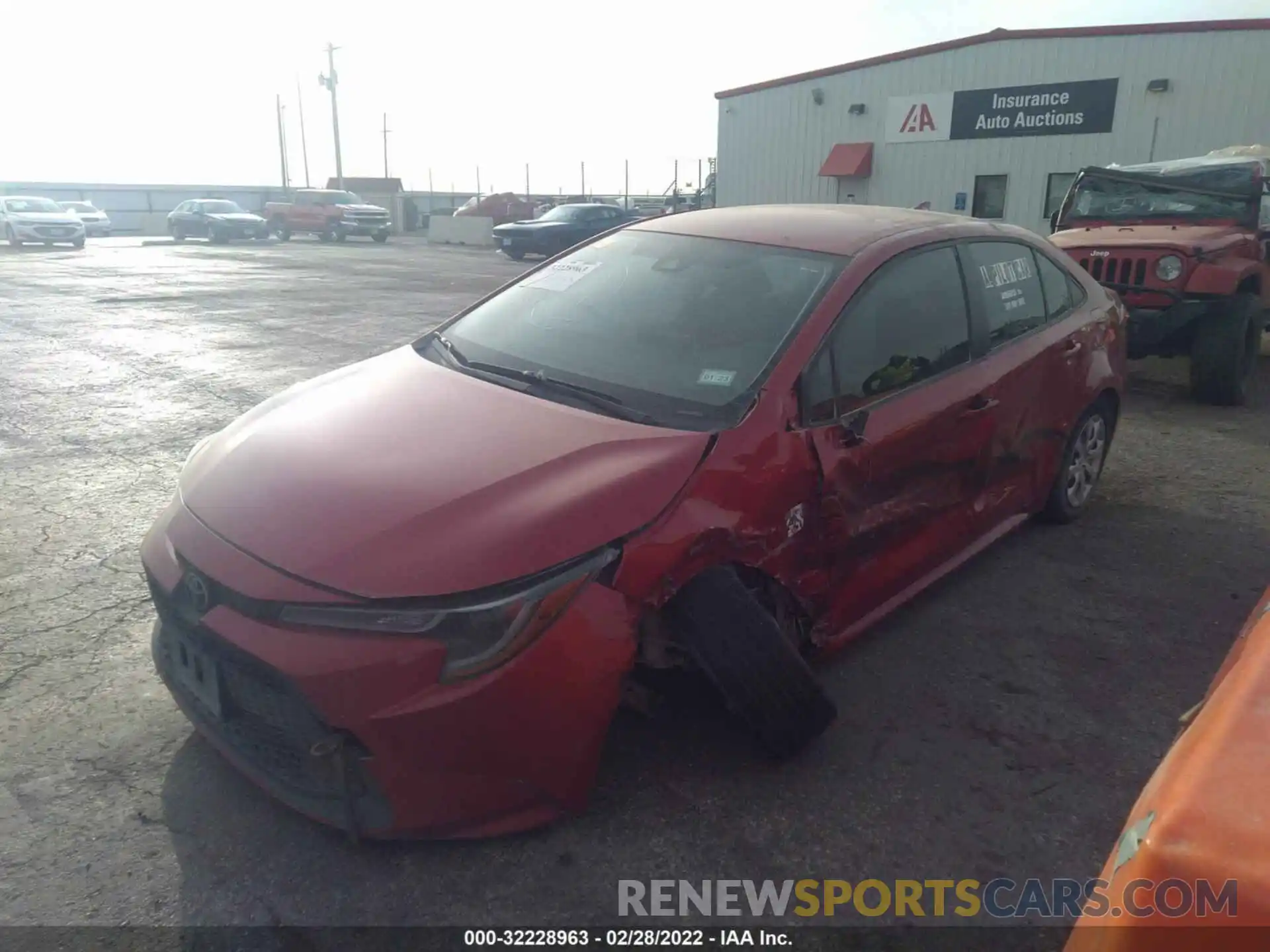 2 Photograph of a damaged car JTDEPMAE6MJ156532 TOYOTA COROLLA 2021