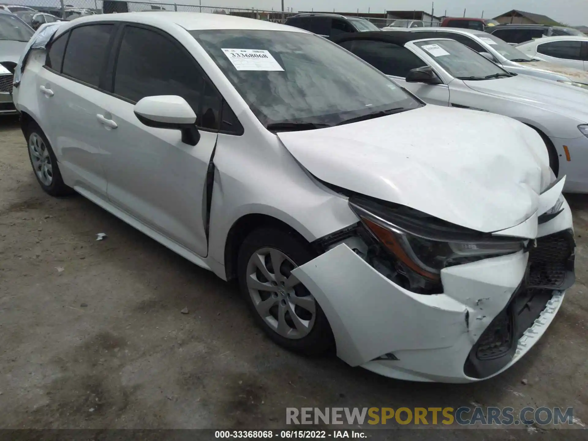 1 Photograph of a damaged car JTDEPMAE6MJ156580 TOYOTA COROLLA 2021