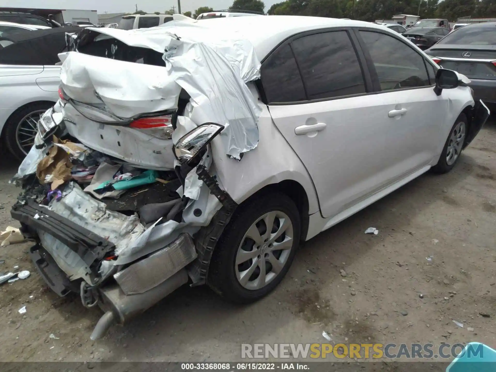 4 Photograph of a damaged car JTDEPMAE6MJ156580 TOYOTA COROLLA 2021