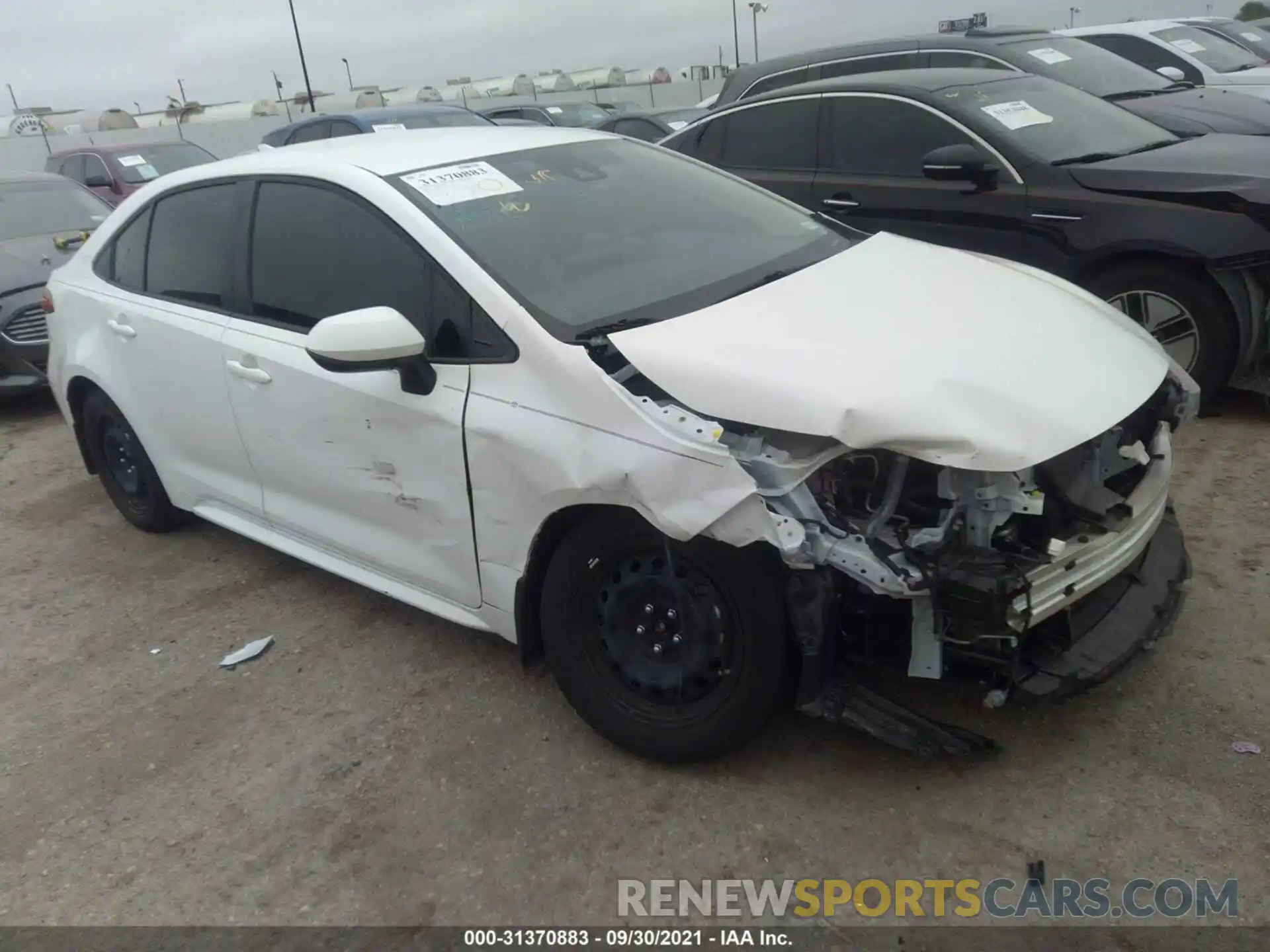 1 Photograph of a damaged car JTDEPMAE6MJ157325 TOYOTA COROLLA 2021