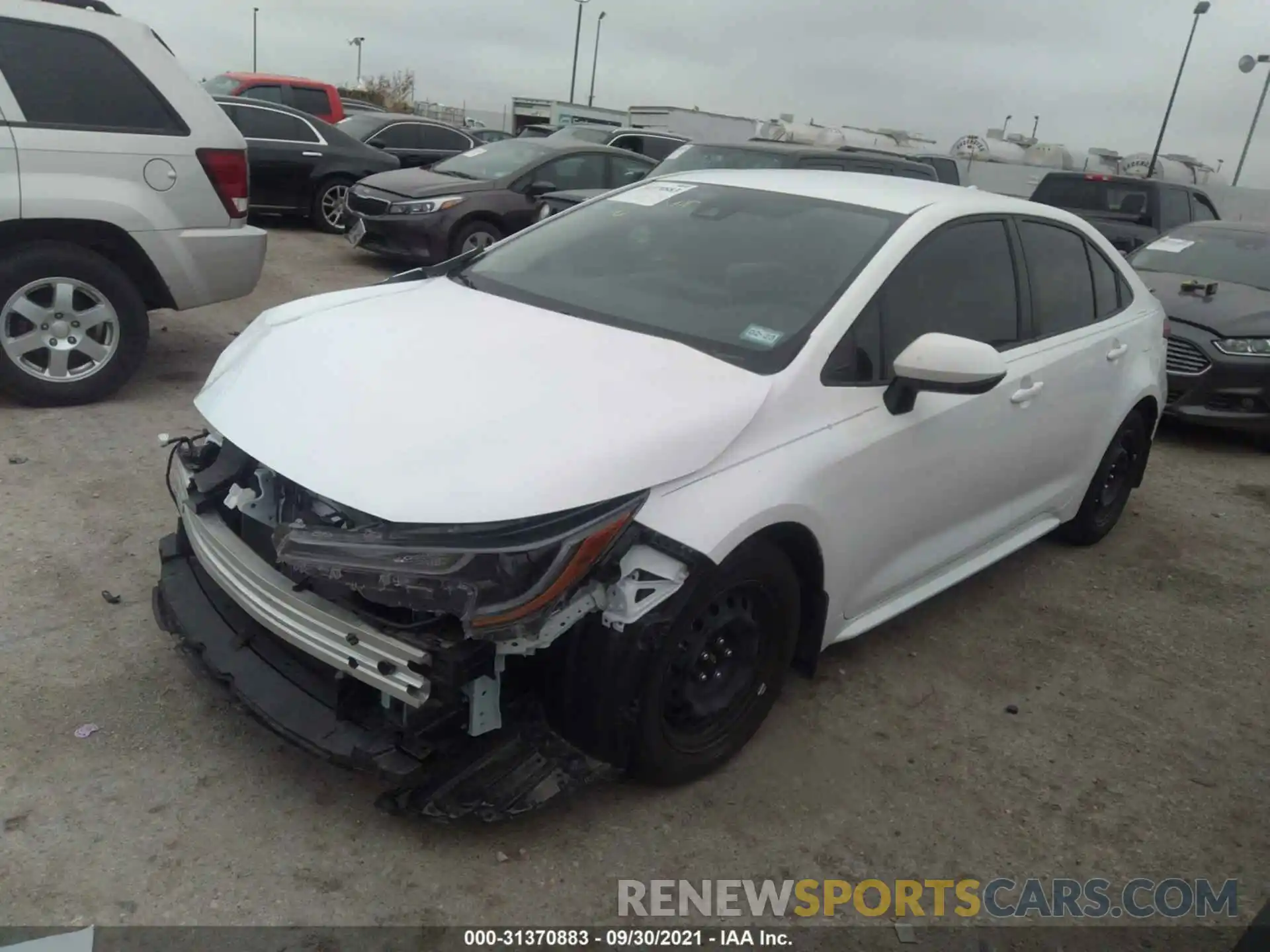 2 Photograph of a damaged car JTDEPMAE6MJ157325 TOYOTA COROLLA 2021