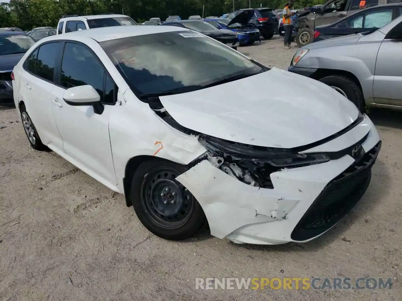 1 Photograph of a damaged car JTDEPMAE6MJ158149 TOYOTA COROLLA 2021