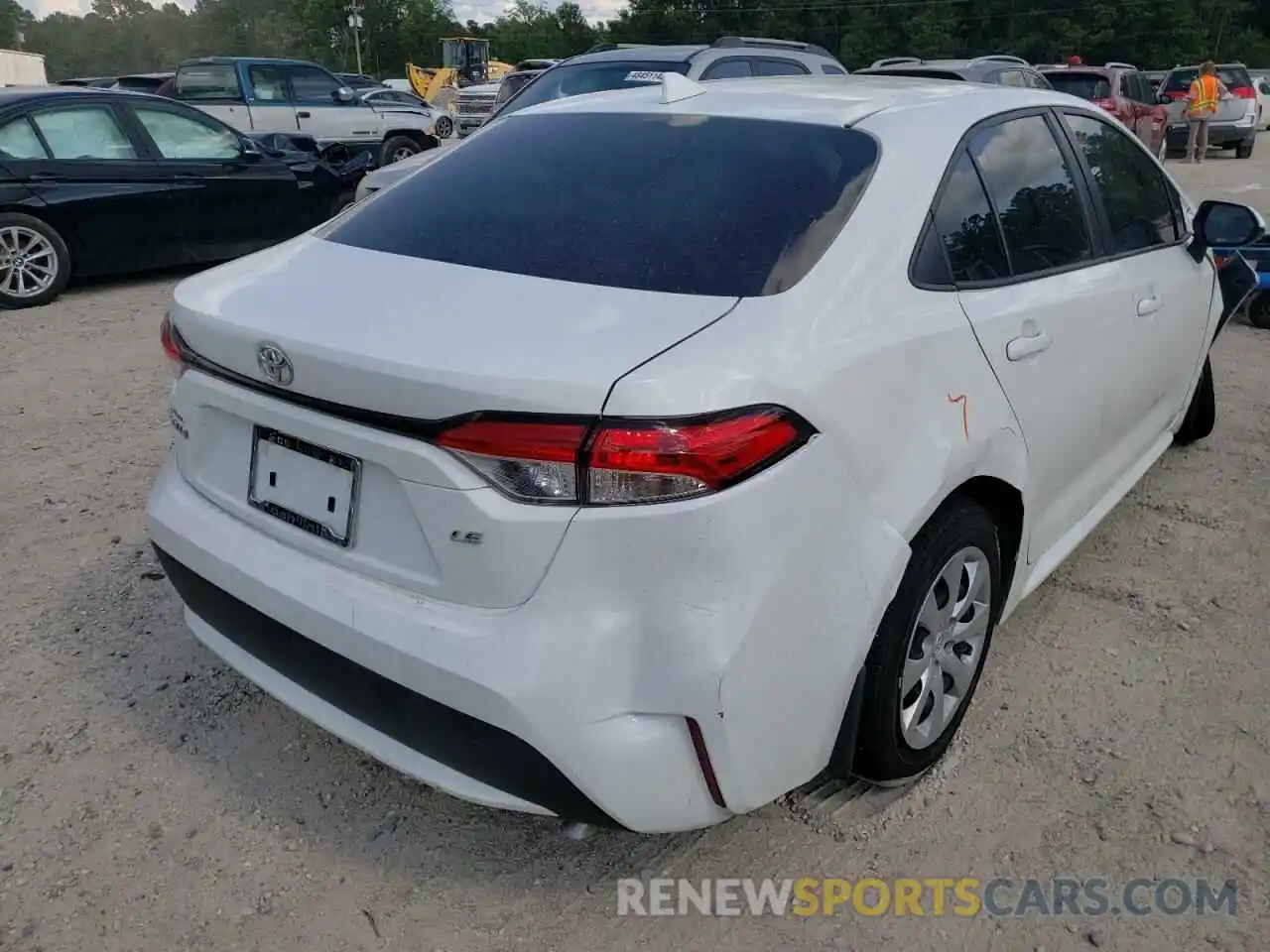 4 Photograph of a damaged car JTDEPMAE6MJ158149 TOYOTA COROLLA 2021