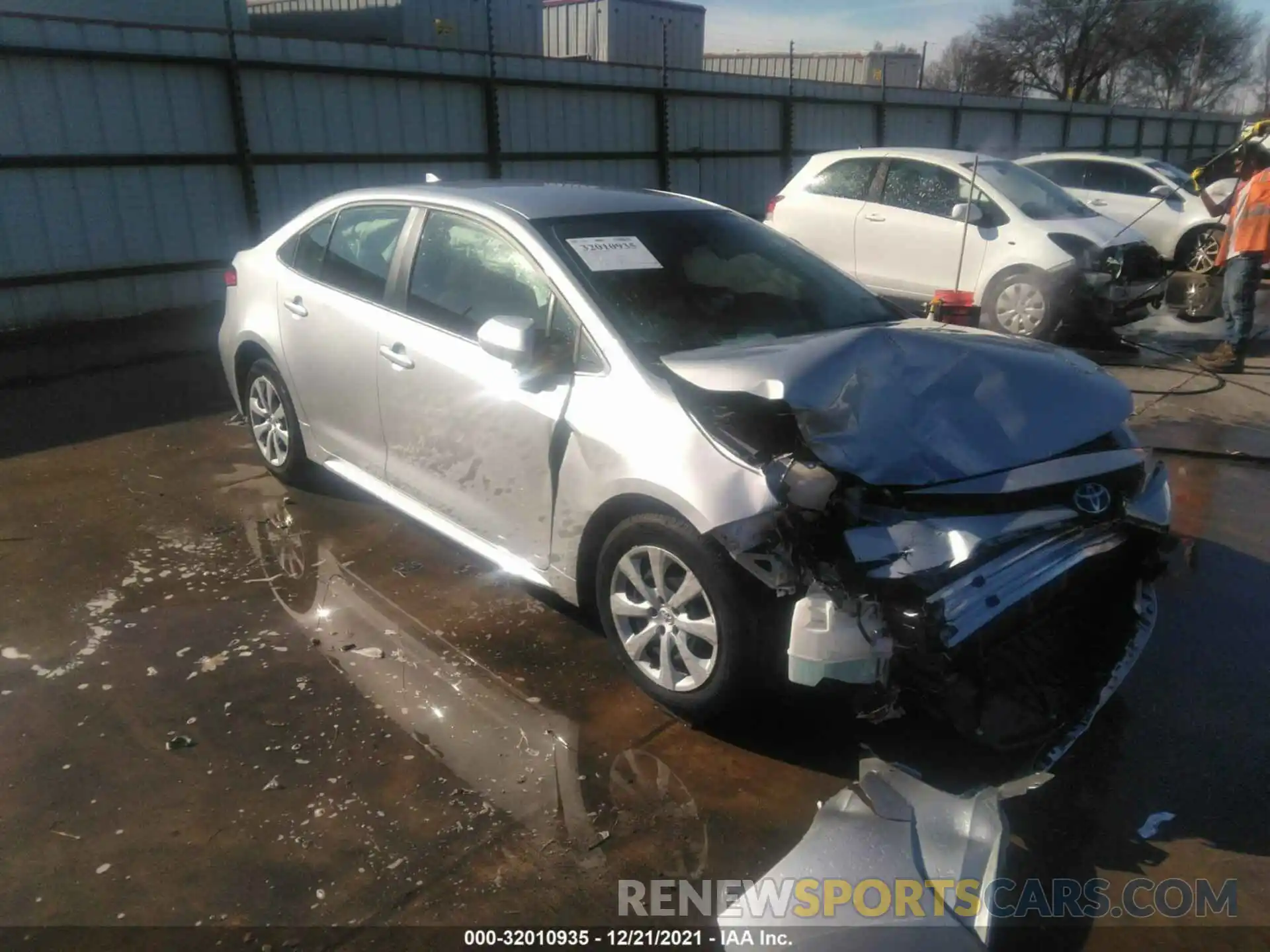 1 Photograph of a damaged car JTDEPMAE6MJ158913 TOYOTA COROLLA 2021