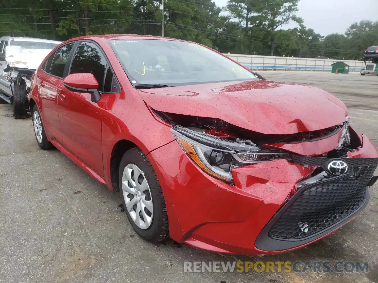 1 Photograph of a damaged car JTDEPMAE6MJ159009 TOYOTA COROLLA 2021