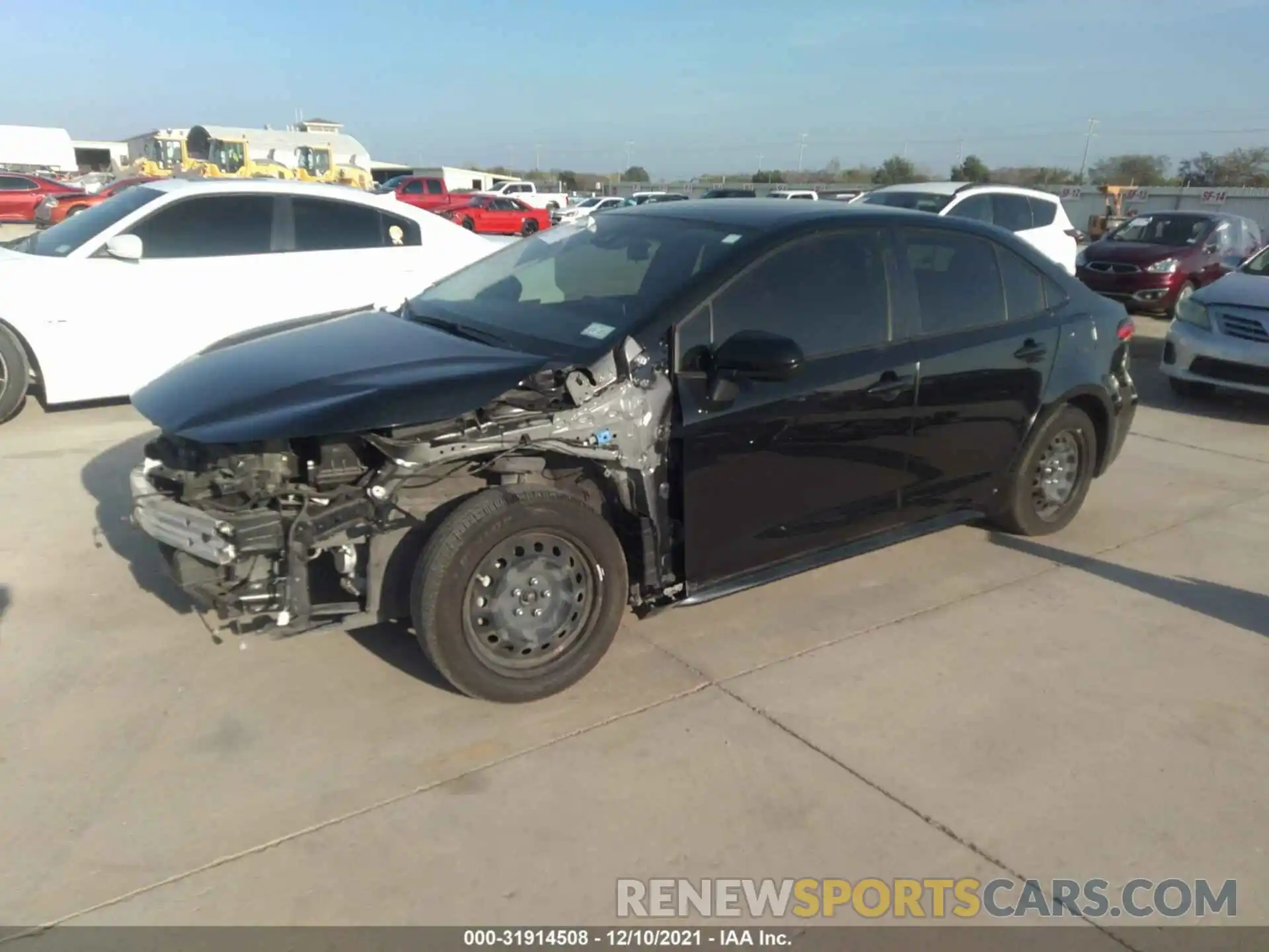 2 Photograph of a damaged car JTDEPMAE6MJ160211 TOYOTA COROLLA 2021